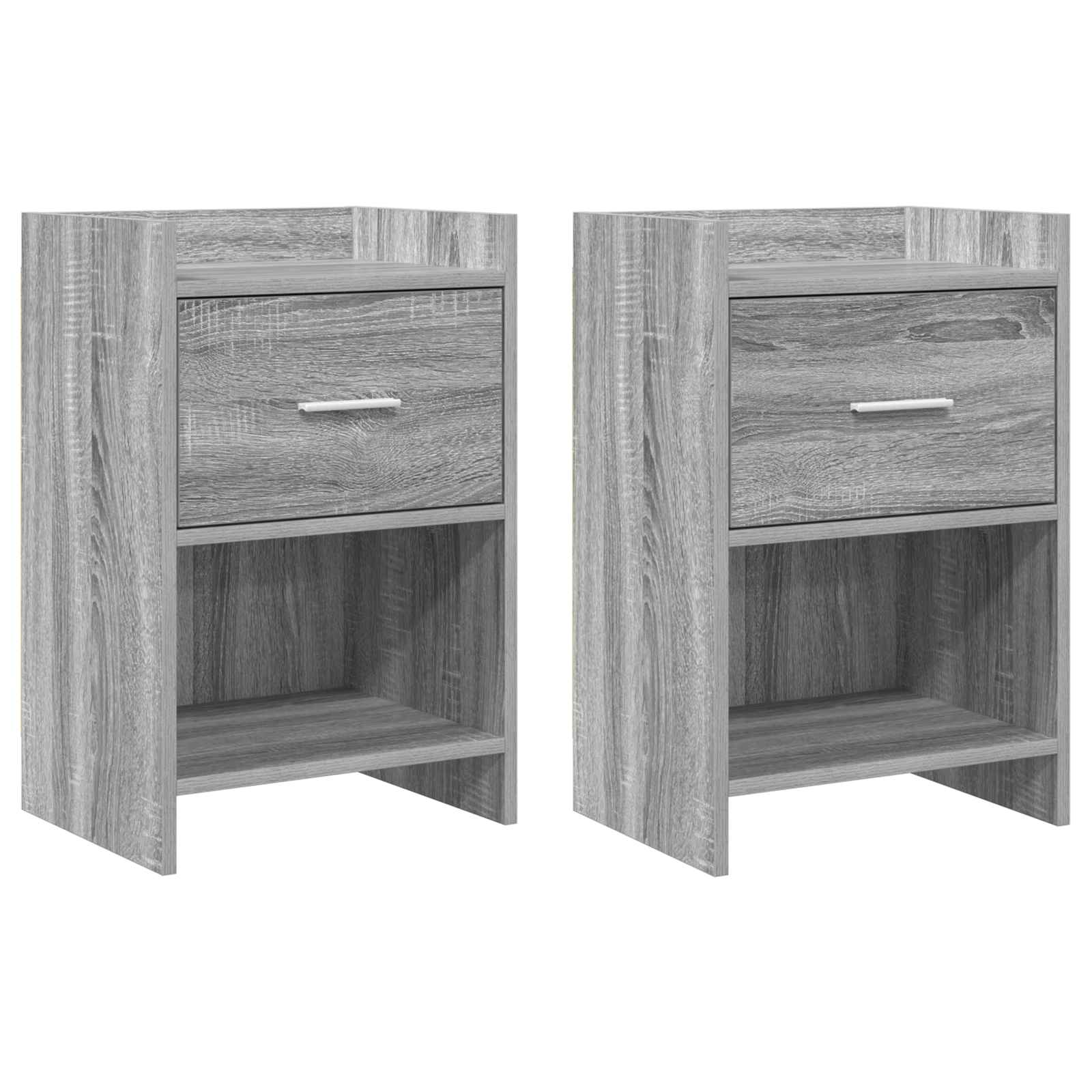 Naktiniai staliukai 2 pcs Pilka Sonoma 40 x 30 x 60 cm