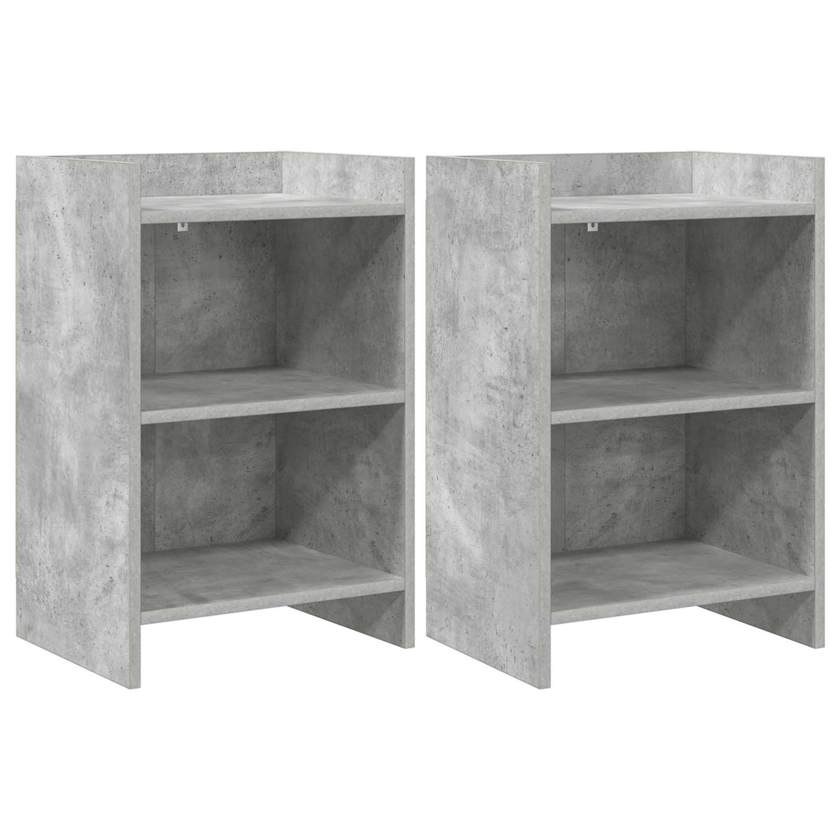 Naktiniai staliukai 2 pcs Betono pilka 40 x 30 x 60 cm