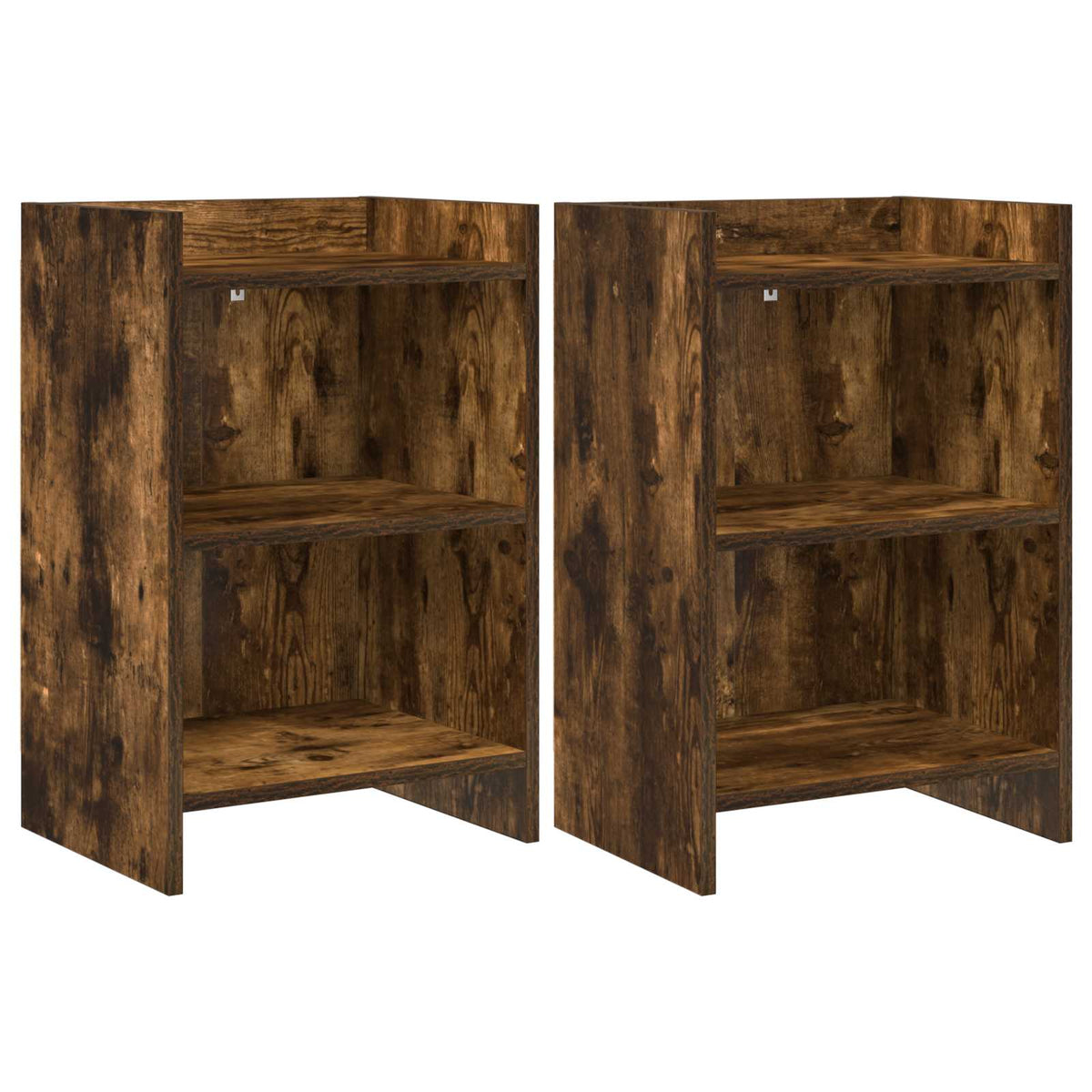 Naktiniai staliukai 2 pcs Dūminio ąžuolo 40 x 30 x 60 cm