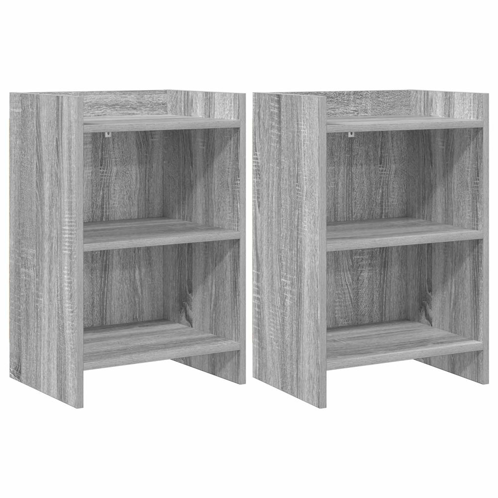 Naktiniai staliukai 2 pcs Pilka Sonoma 40 x 30 x 60 cm