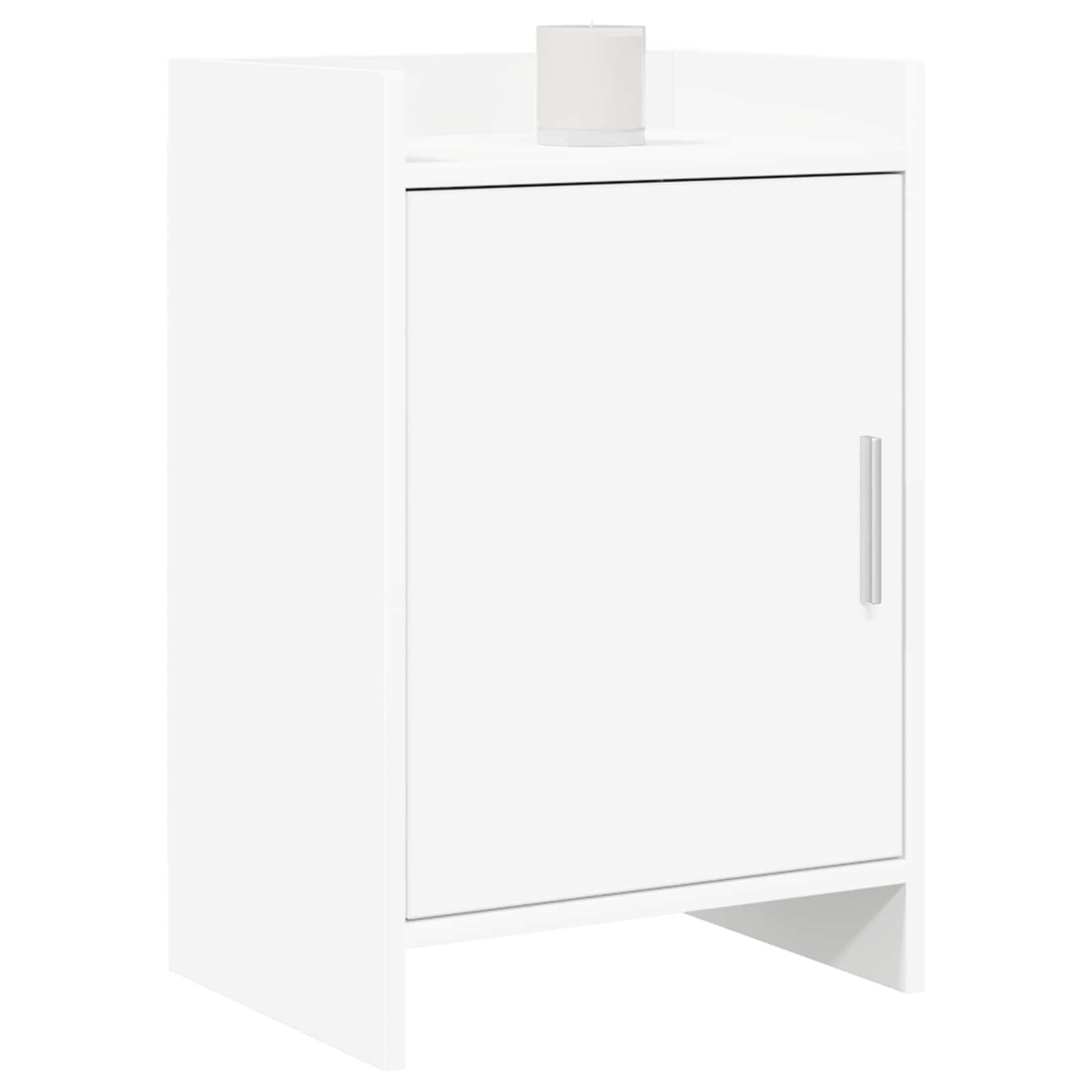 Naktiniai staliukai 2 pcs Balta 40 x 30 x 60 cm