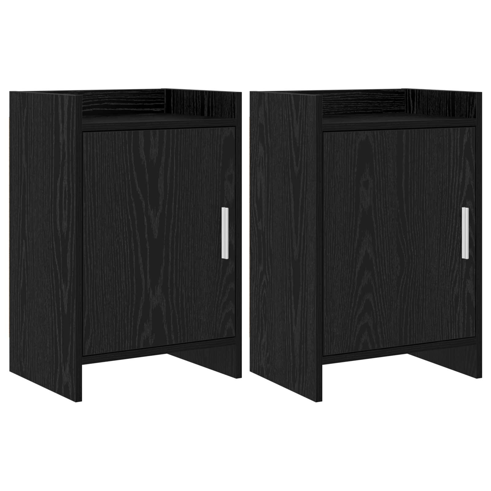 Naktiniai staliukai 2 pcs Juodojo ąžuolo 40 x 30 x 60 cm