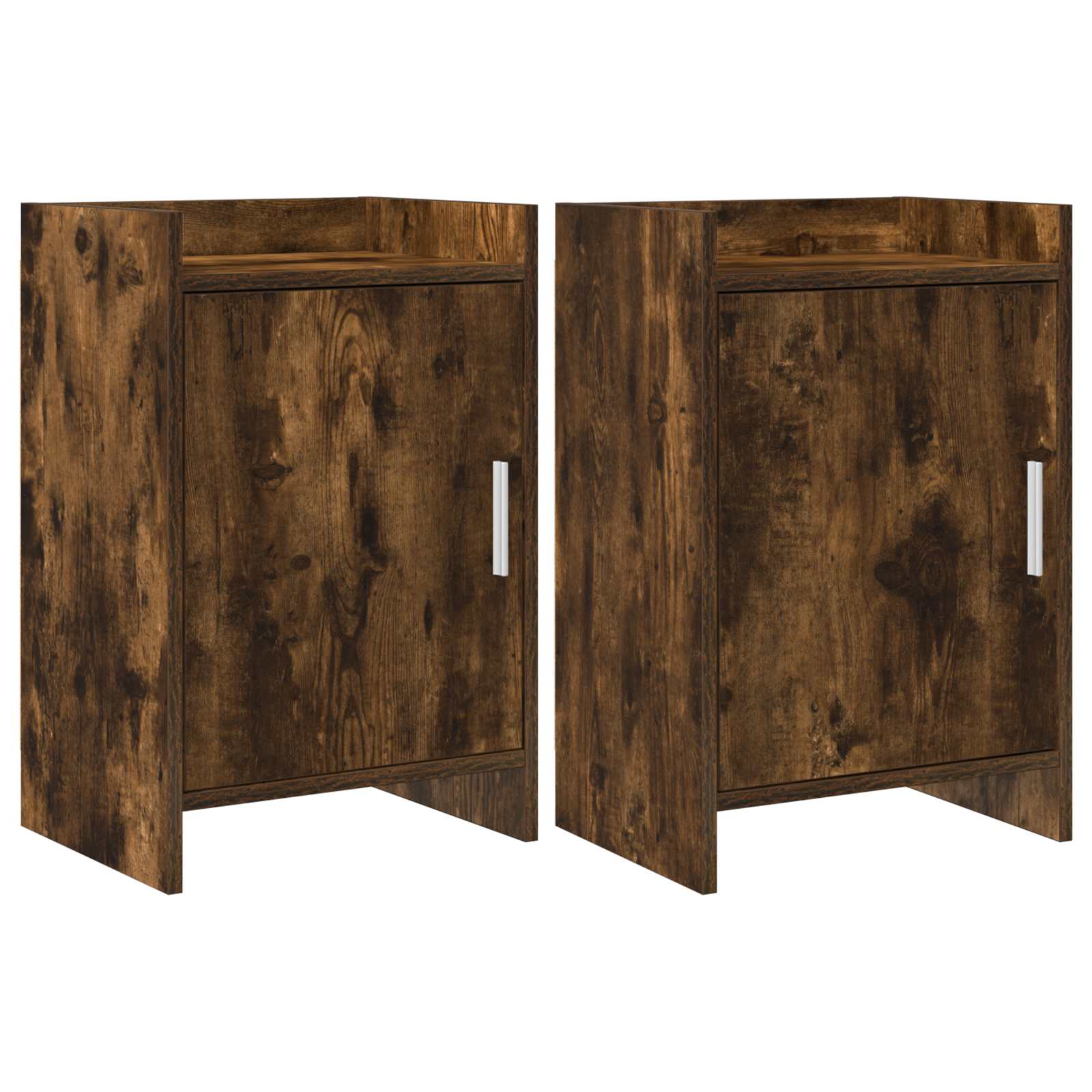 Naktiniai staliukai 2 pcs Dūminio ąžuolo 40 x 30 x 60 cm