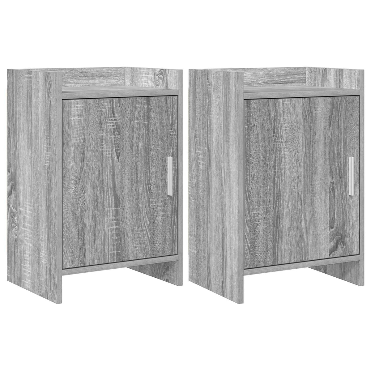 Naktiniai staliukai 2 pcs Pilka Sonoma 40 x 30 x 60 cm
