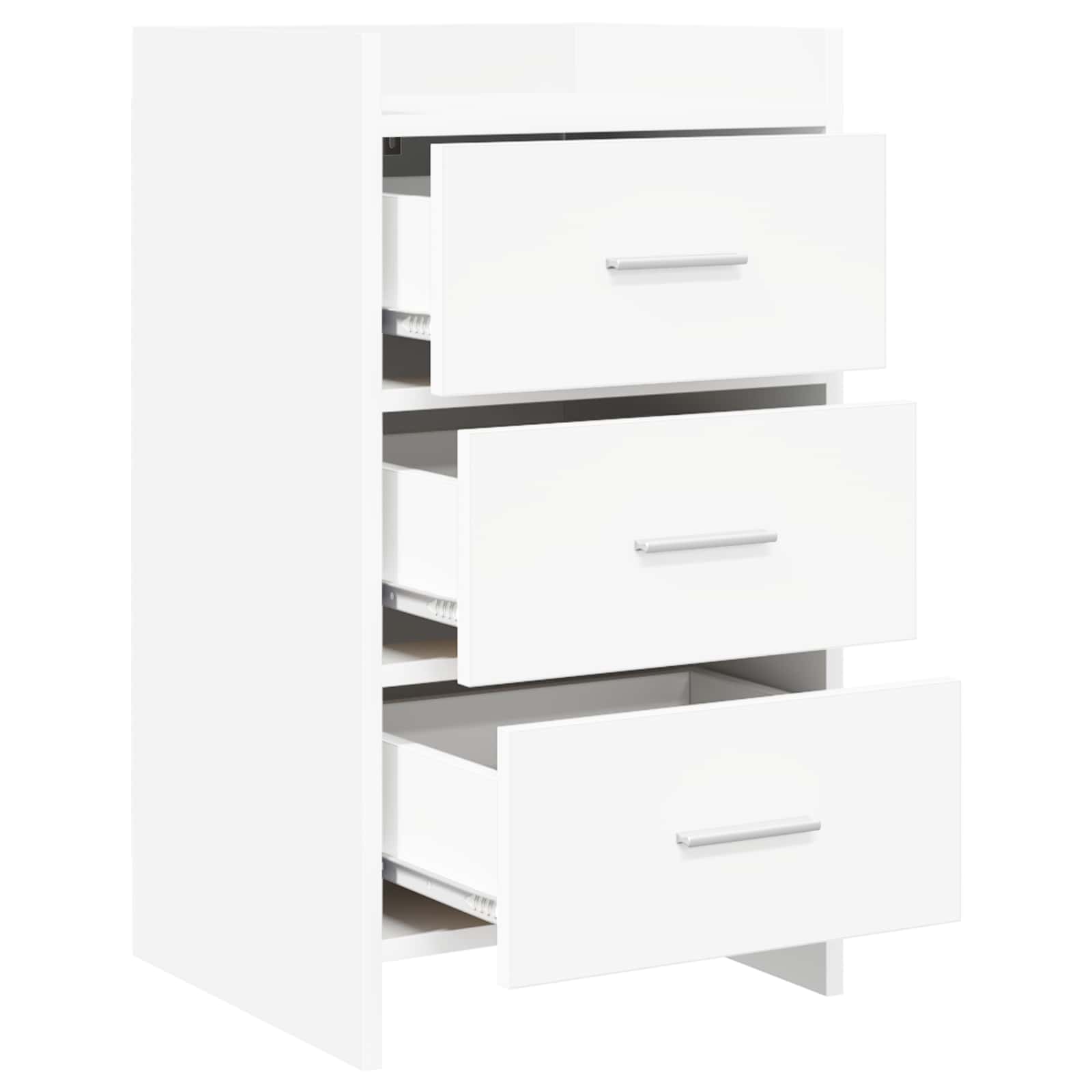 Naktiniai staliukai Balta 40 x 36 x 70 cm Apdirbta mediena