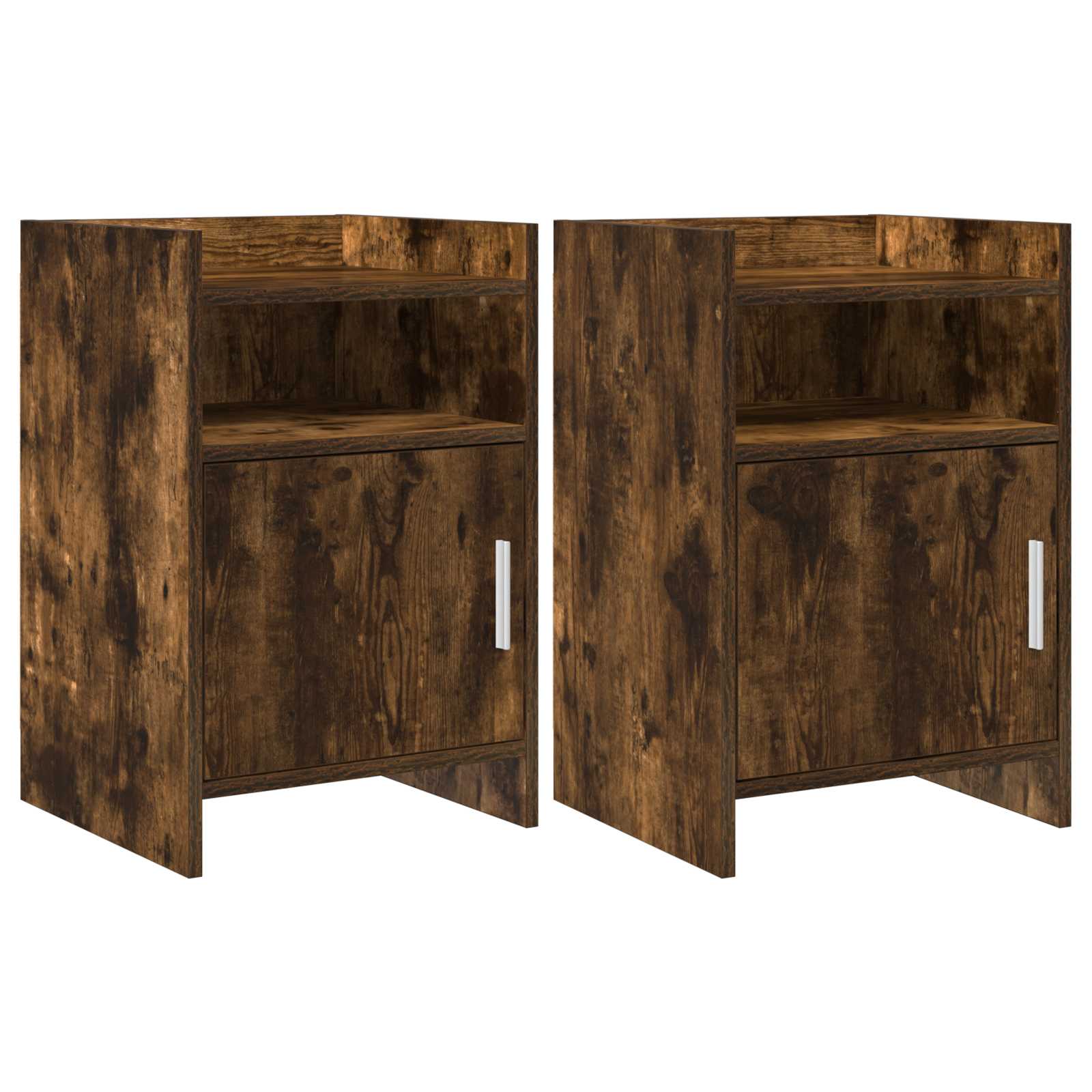 Naktiniai staliukai 2 pcs Dūminio ąžuolo 40 x 36 x 60 cm
