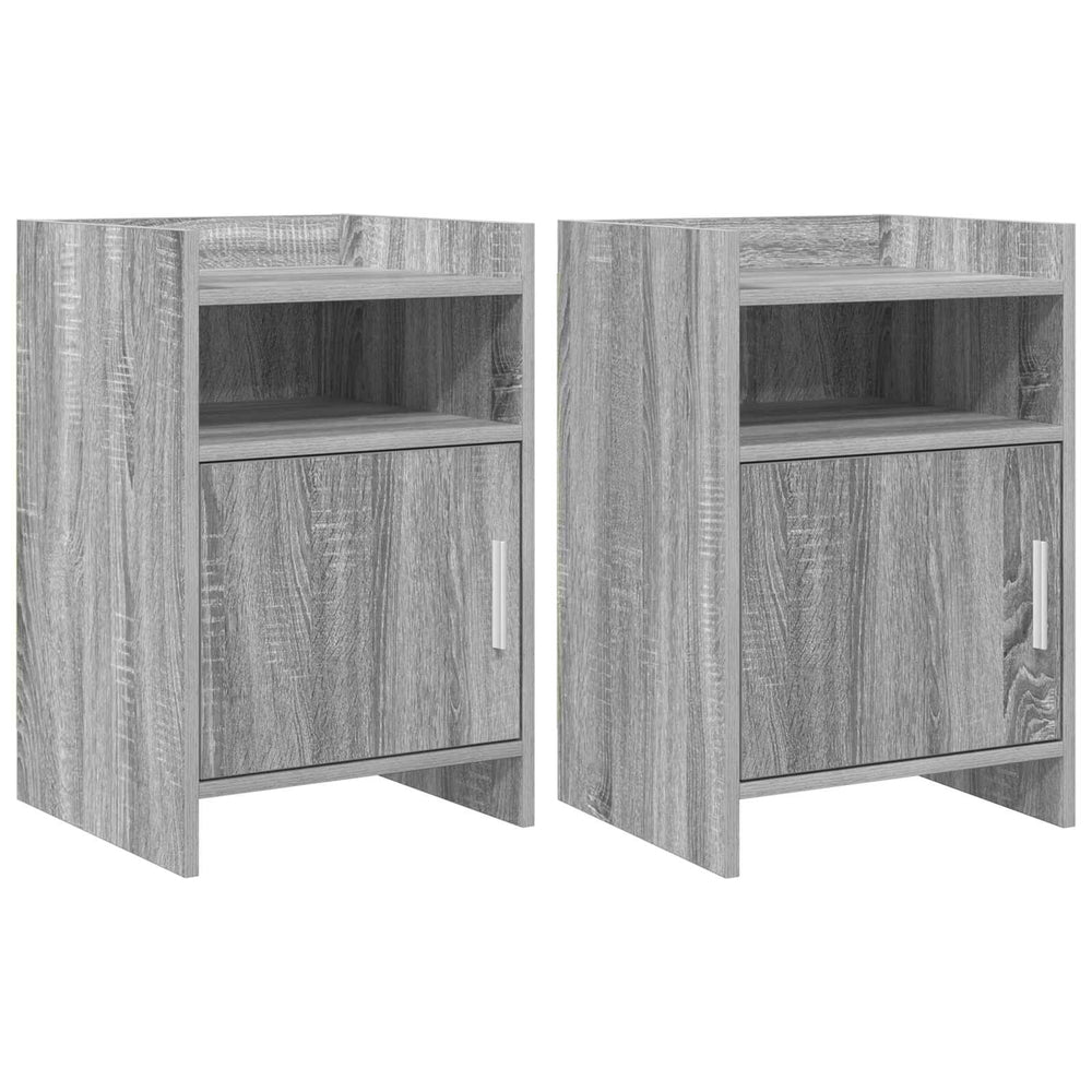 Naktiniai staliukai 2 pcs Pilka Sonoma 40 x 36 x 60 cm