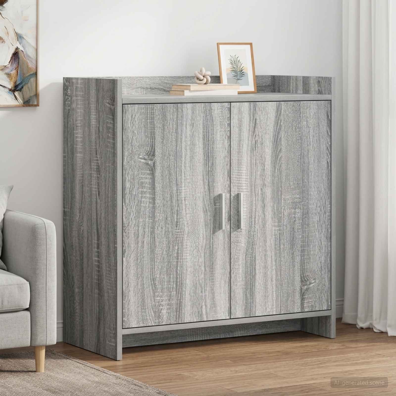 Kabalas Pilka Sonoma 72 x 36 x 80 cm Apdirbta mediena