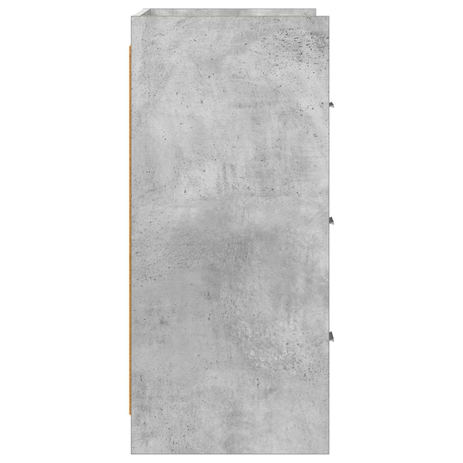 Kabalas Betono pilka 75 x 33 x 80 cm Apdirbta mediena
