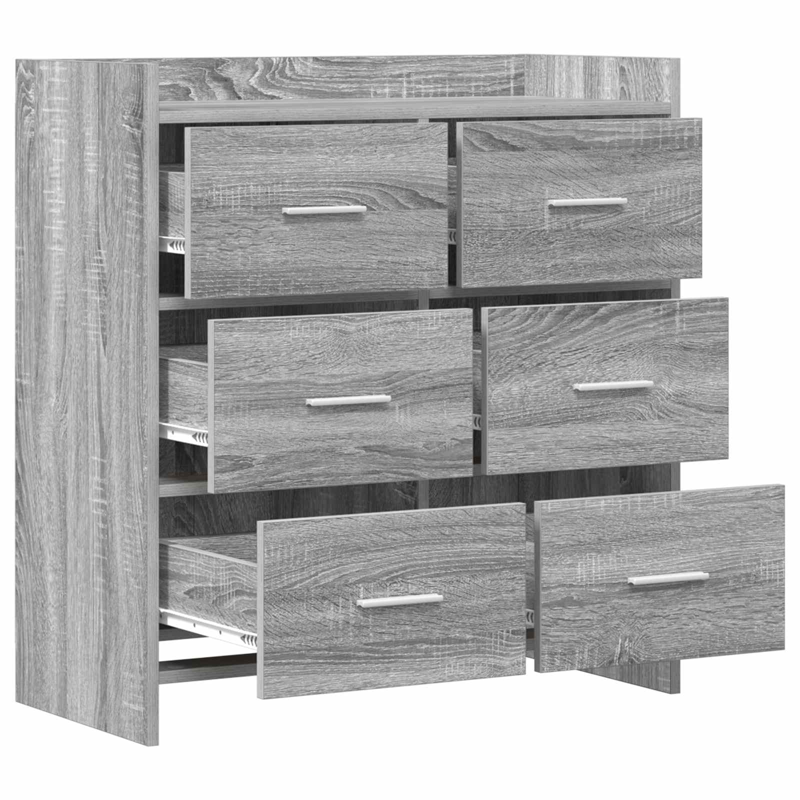Kabalas Pilka Sonoma 75 x 33 x 80 cm Apdirbta mediena