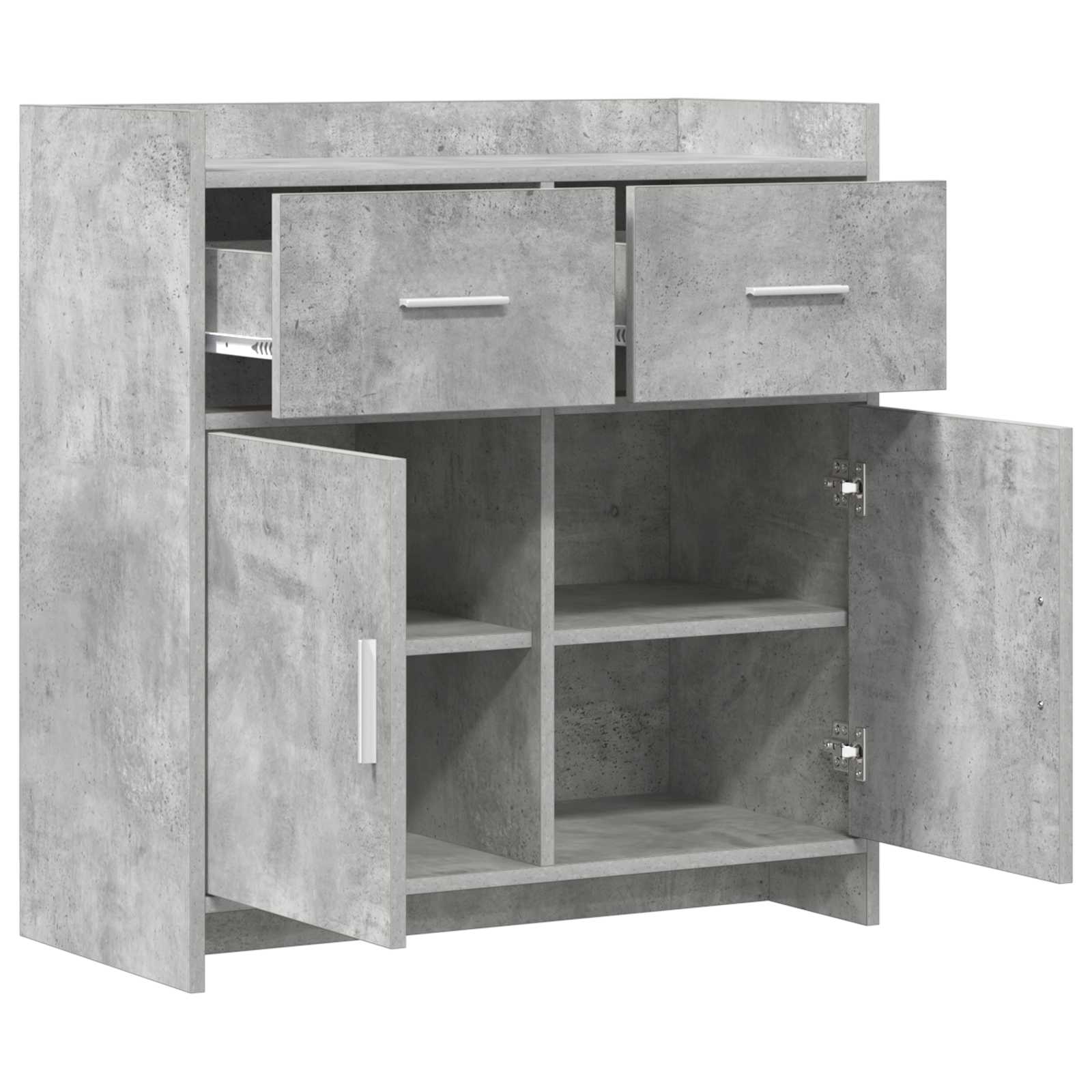 Kabalas Betono pilka 75 x 36 x 80 cm Apdirbta mediena
