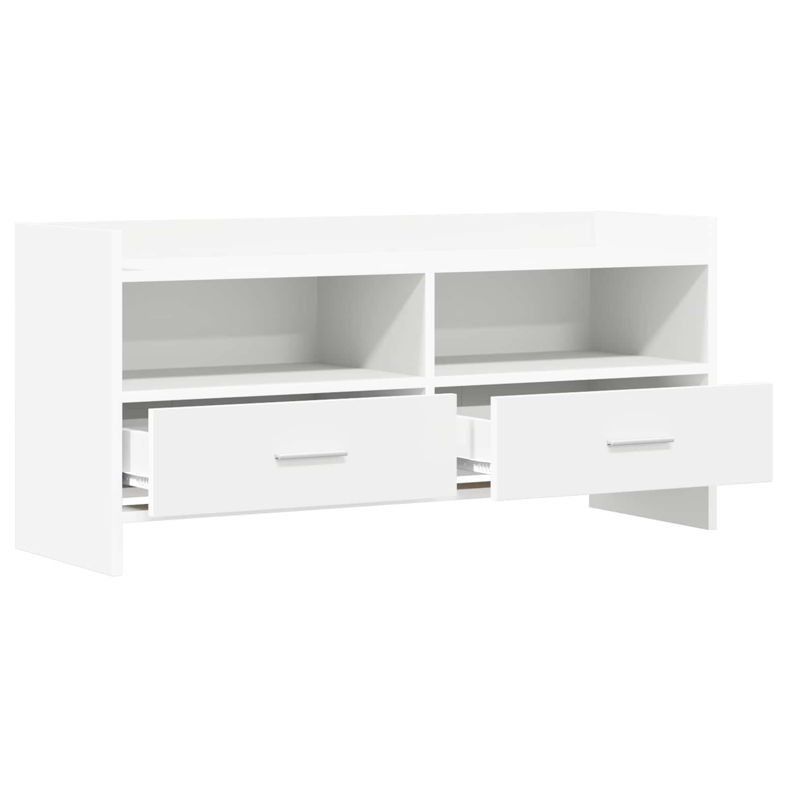 Televizoriaus spintelė 100 x 33 x 47 cm Balta Apdirbta mediena
