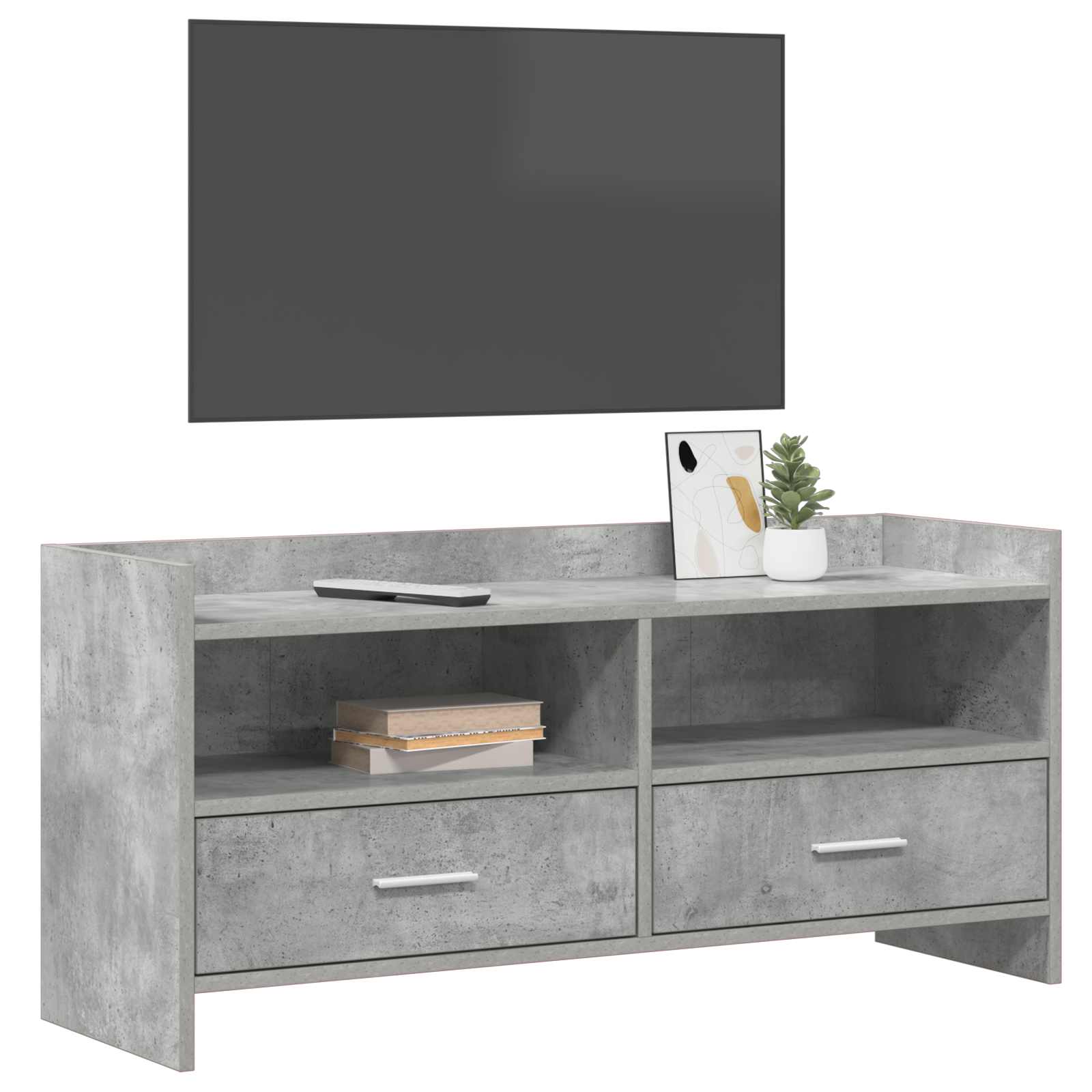 Televizoriaus spintelė 100 x 33 x 47 cm Betono pilka