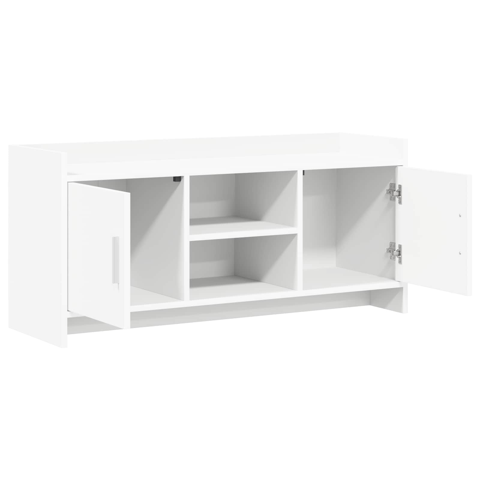 Televizoriaus spintelė 102 x 33 x 47 cm Balta Apdirbta mediena