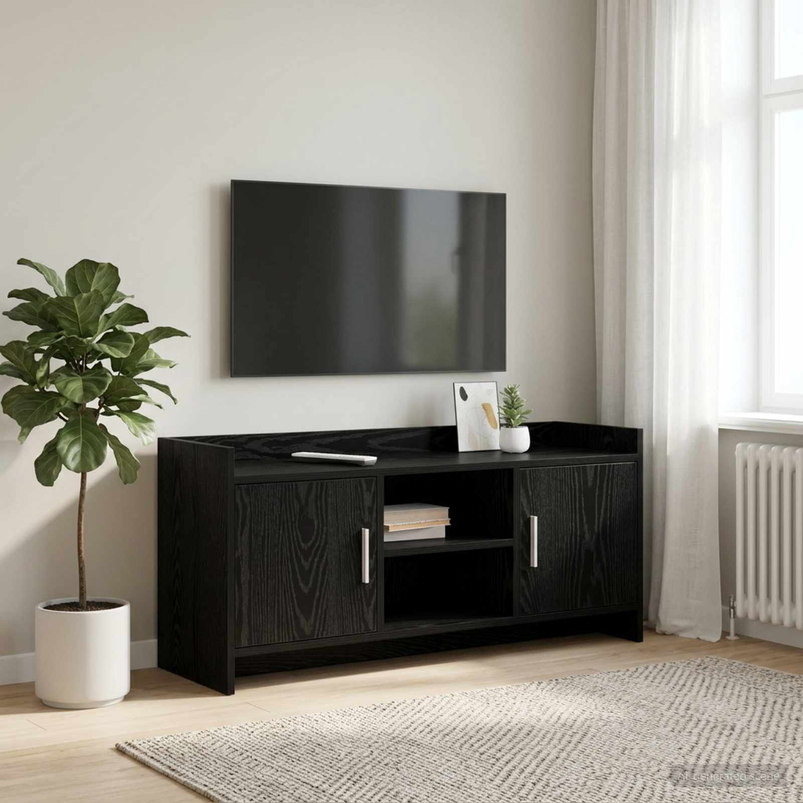 Televizoriaus spintelė 102 x 33 x 47 cm Juodojo ąžuolo