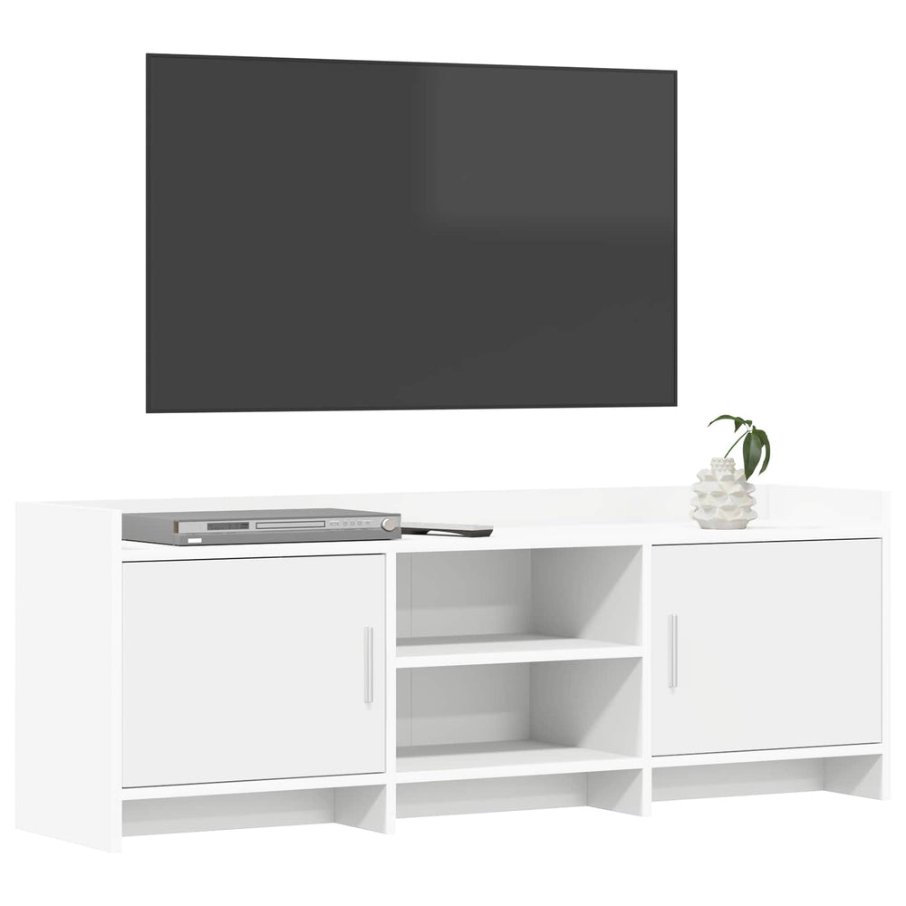 Televizoriaus spintelė 130 x 33 x 47 cm Balta Apdirbta mediena