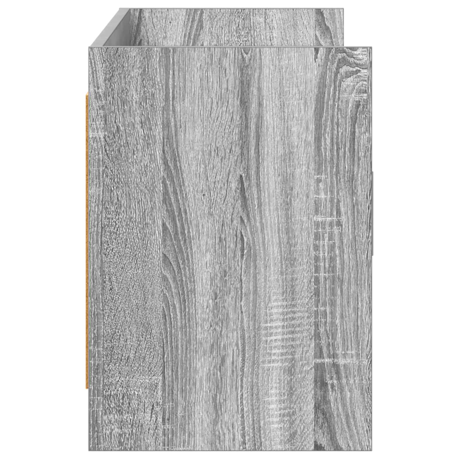 Televizoriaus spintelė 130 x 33 x 47 cm Pilka Sonoma