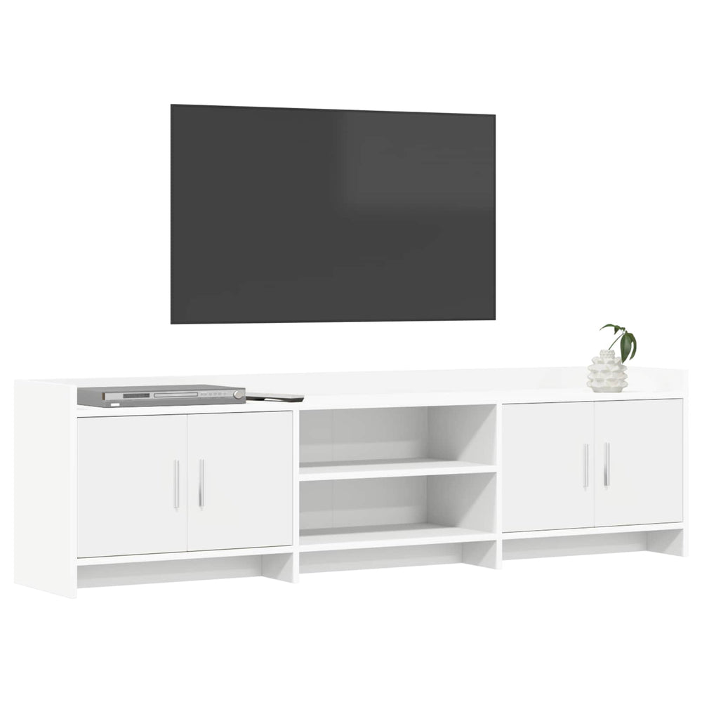 Televizoriaus spintelė 168 x 33 x 47 cm Balta Apdirbta mediena