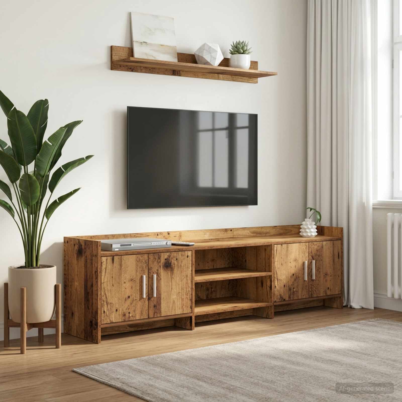 Televizoriaus spintelė 168 x 33 x 47 cm Sendintos medienos
