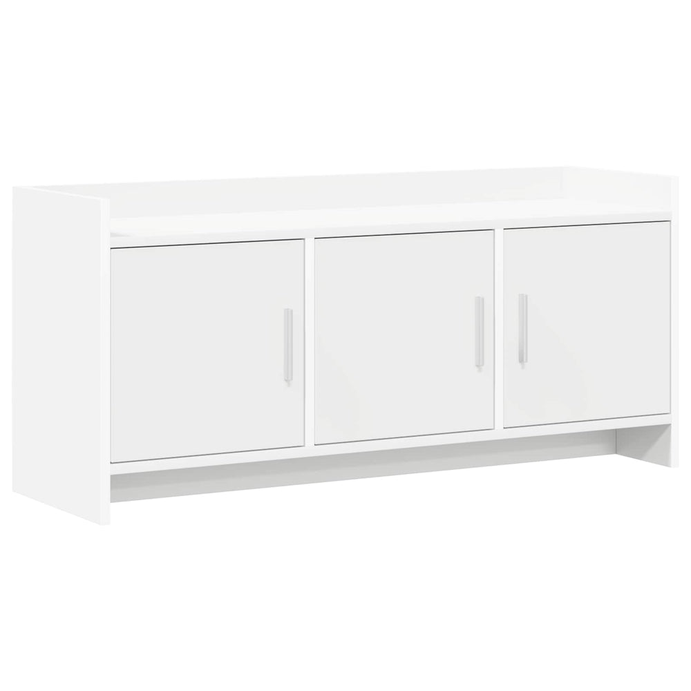 Televizoriaus spintelė 102 x 33 x 47 cm Balta Apdirbta mediena