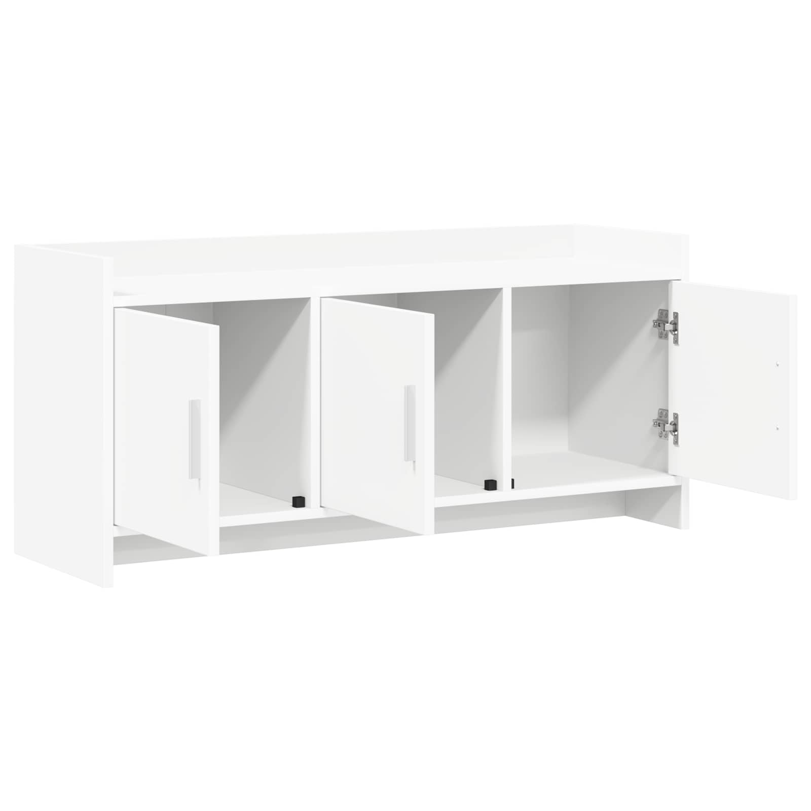 Televizoriaus spintelė 102 x 33 x 47 cm Balta Apdirbta mediena