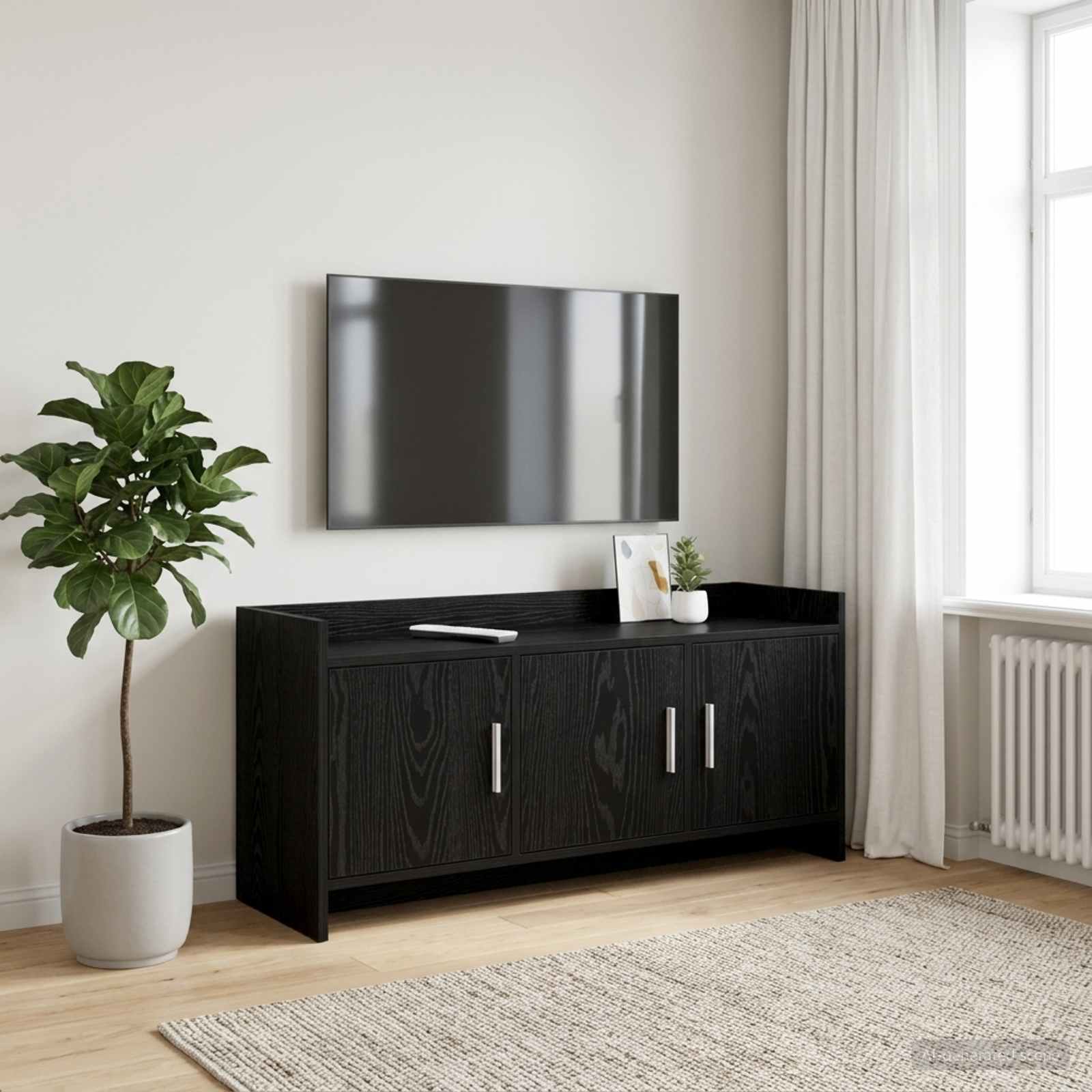 Televizoriaus spintelė 102 x 33 x 47 cm Juodojo ąžuolo