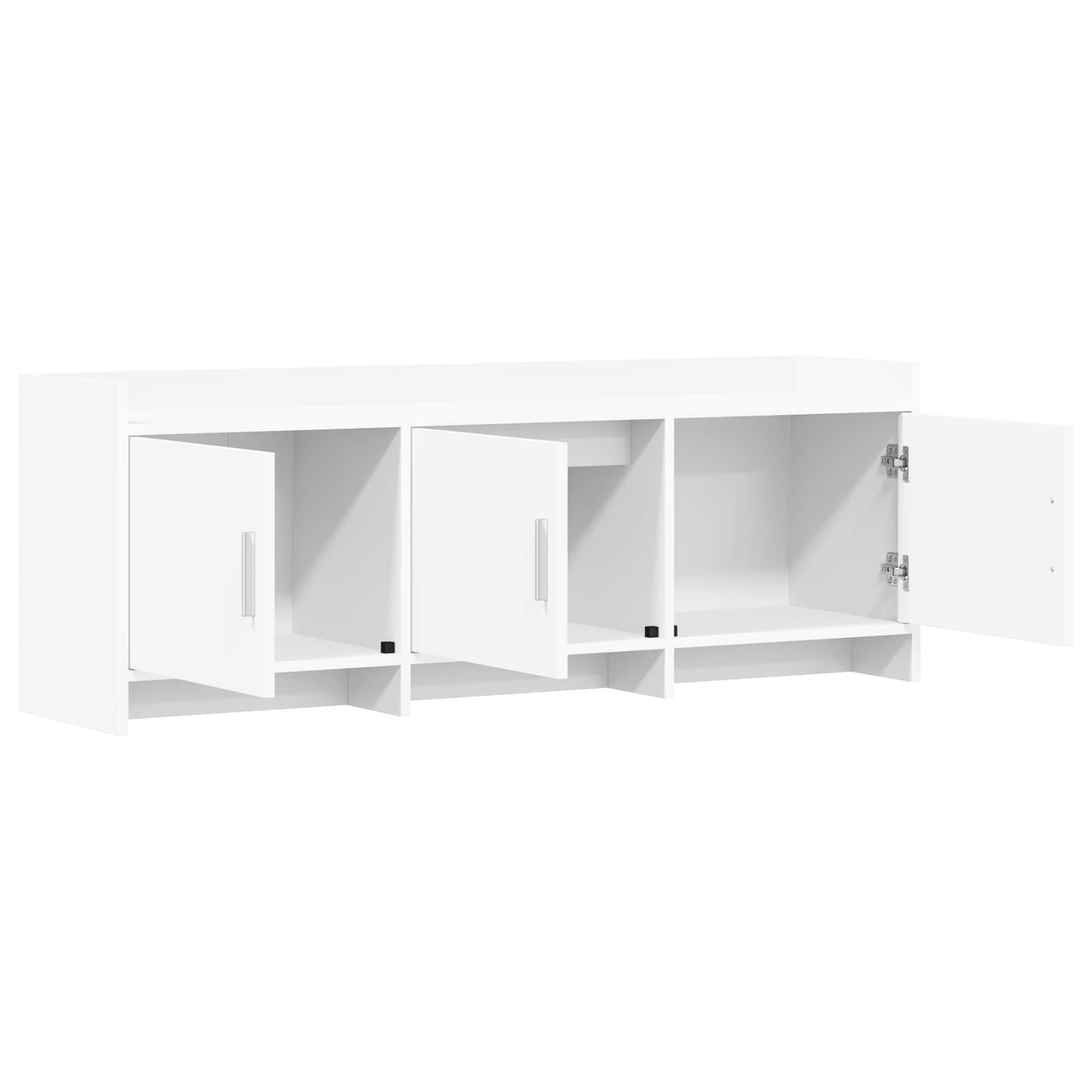 Televizoriaus spintelė 130 x 33 x 47 cm Balta Apdirbta mediena