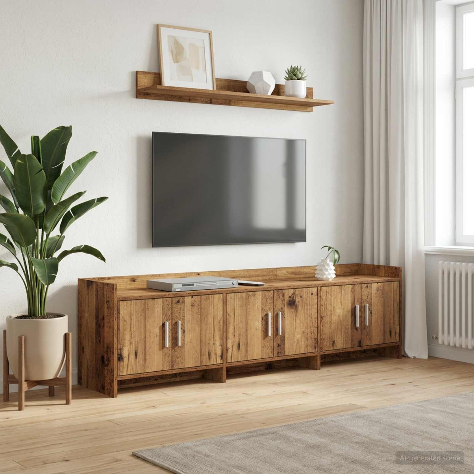 Televizoriaus spintelė 168 x 33 x 47 cm Sendintos medienos