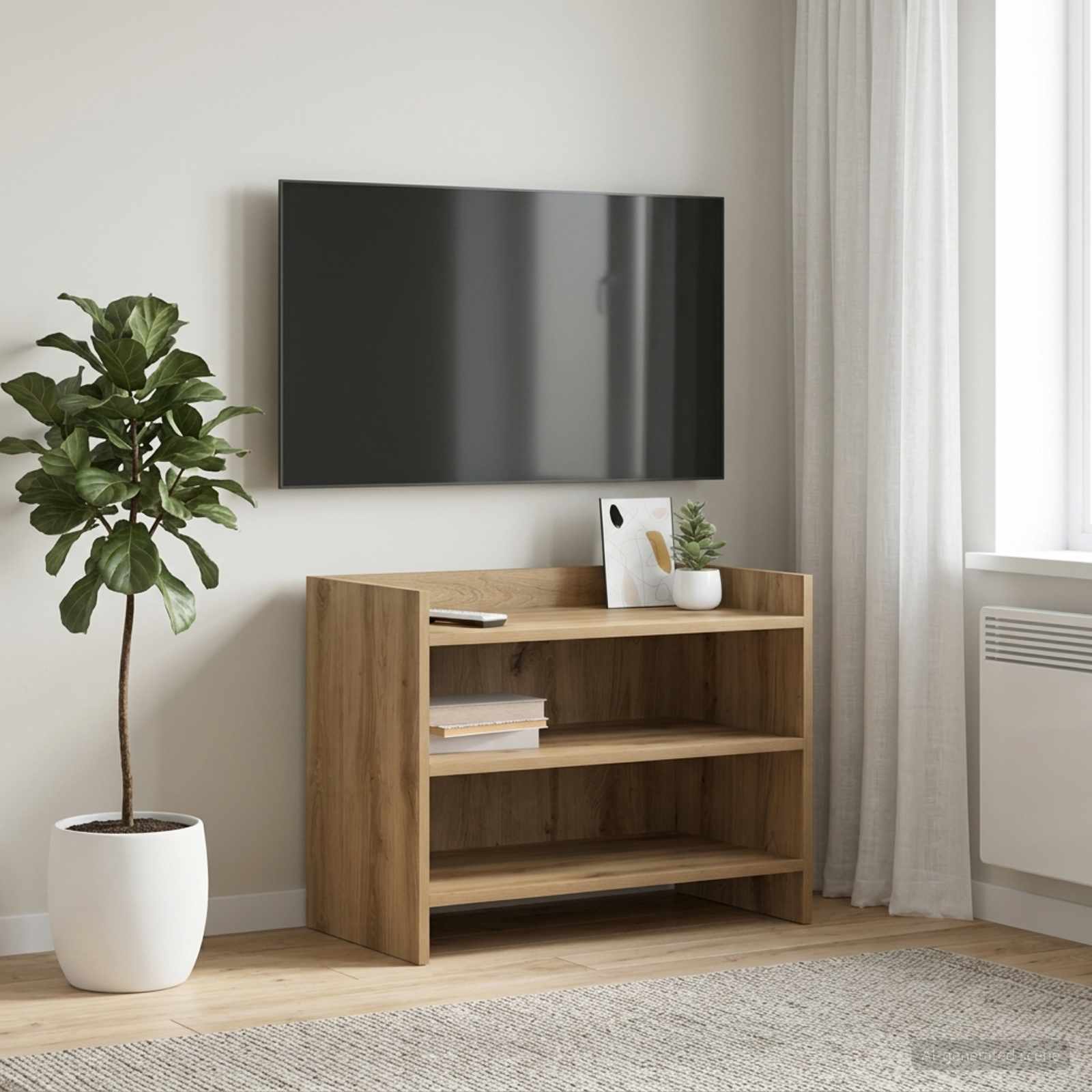 Televizoriaus spintelė 60 x 33 x 47 cm Artisano ąžuolo