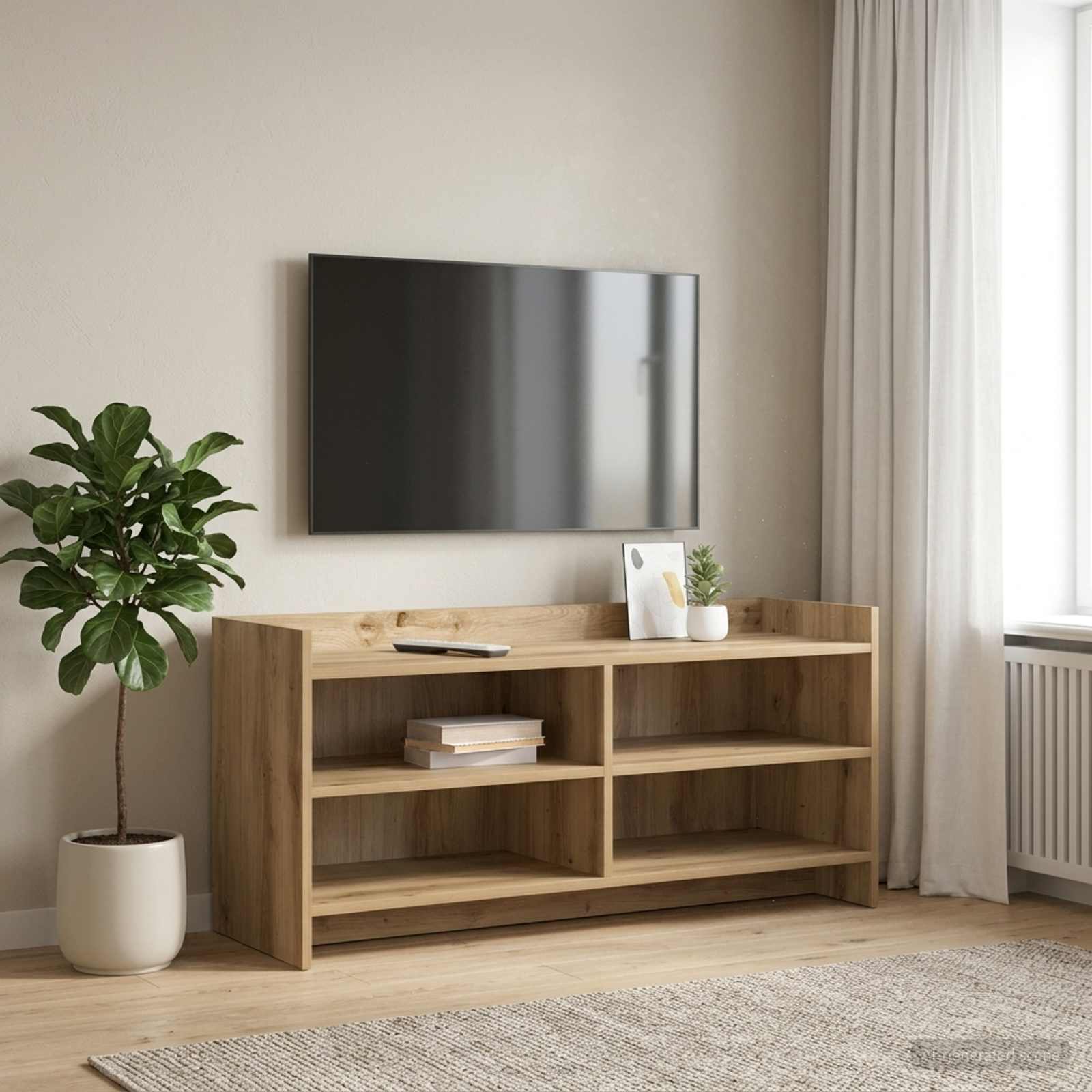 Televizoriaus spintelė 100 x 33 x 47 cm Artisano ąžuolo