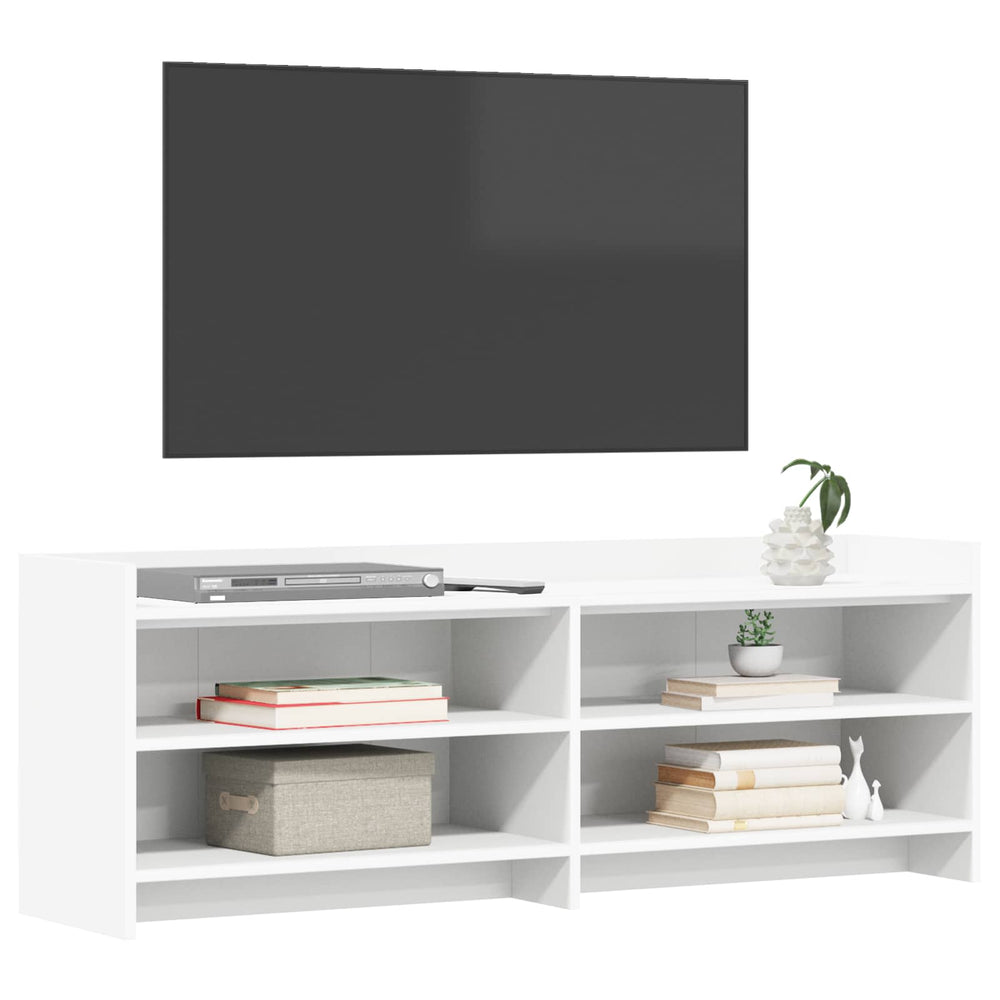 Televizoriaus spintelė 135 x 33 x 47 cm Balta Apdirbta mediena