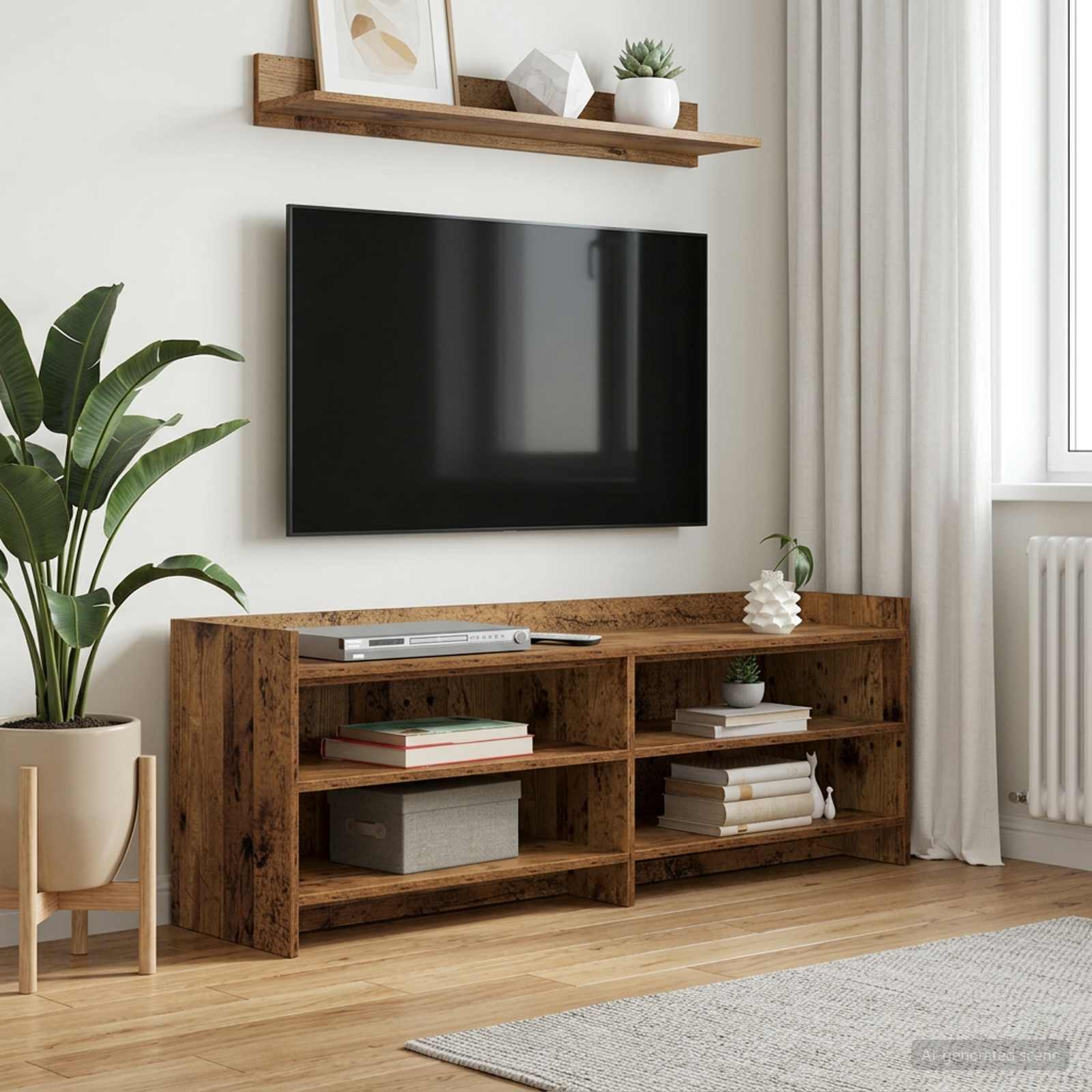 Televizoriaus spintelė 135 x 33 x 47 cm Sendintos medienos