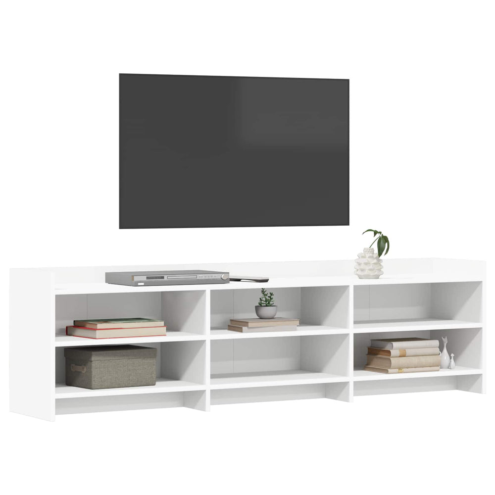 Televizoriaus spintelė 168 x 33 x 47 cm Balta Apdirbta mediena