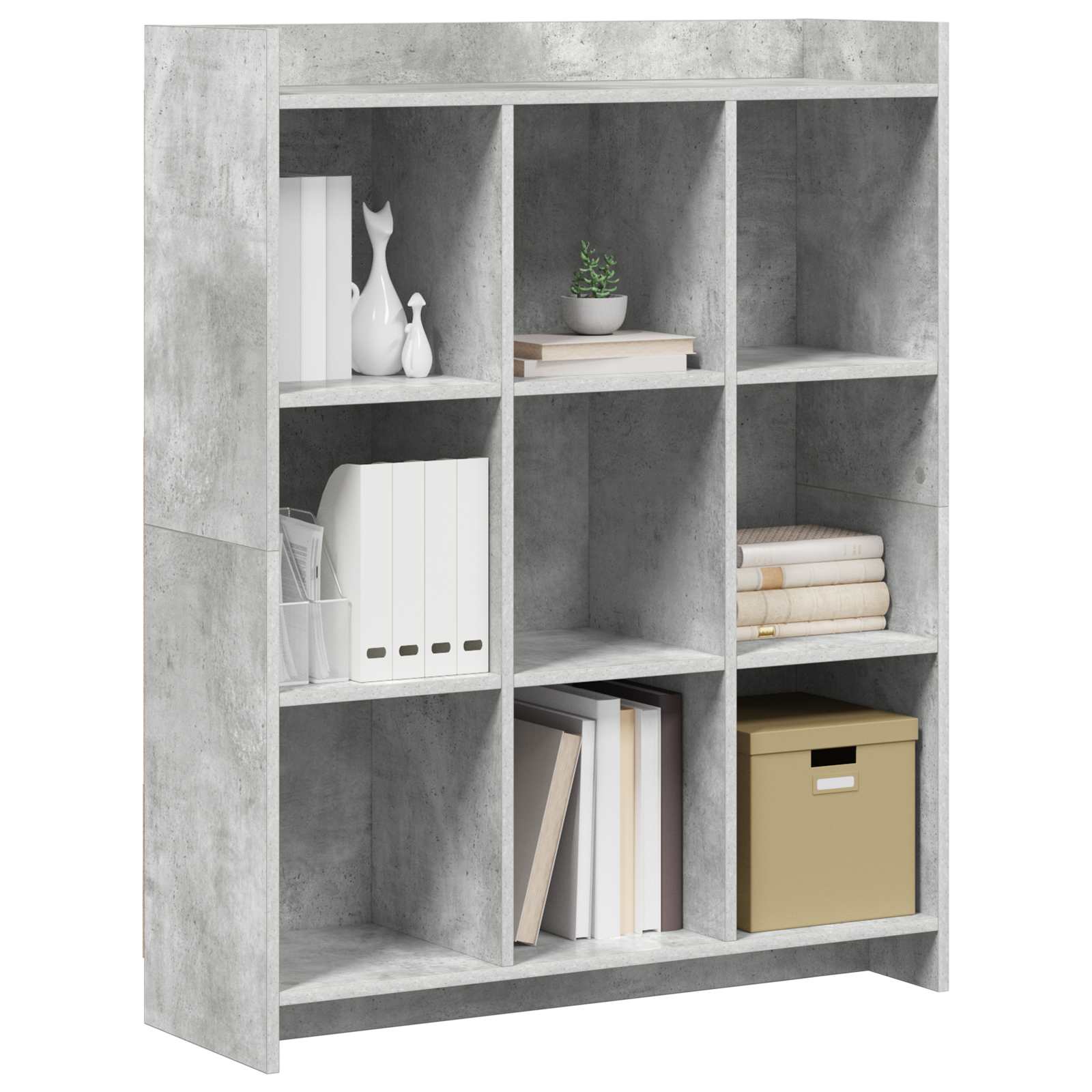 Knygų lentyna Betono pilka 87,5 x 30 x 111 cm Apdirbta mediena