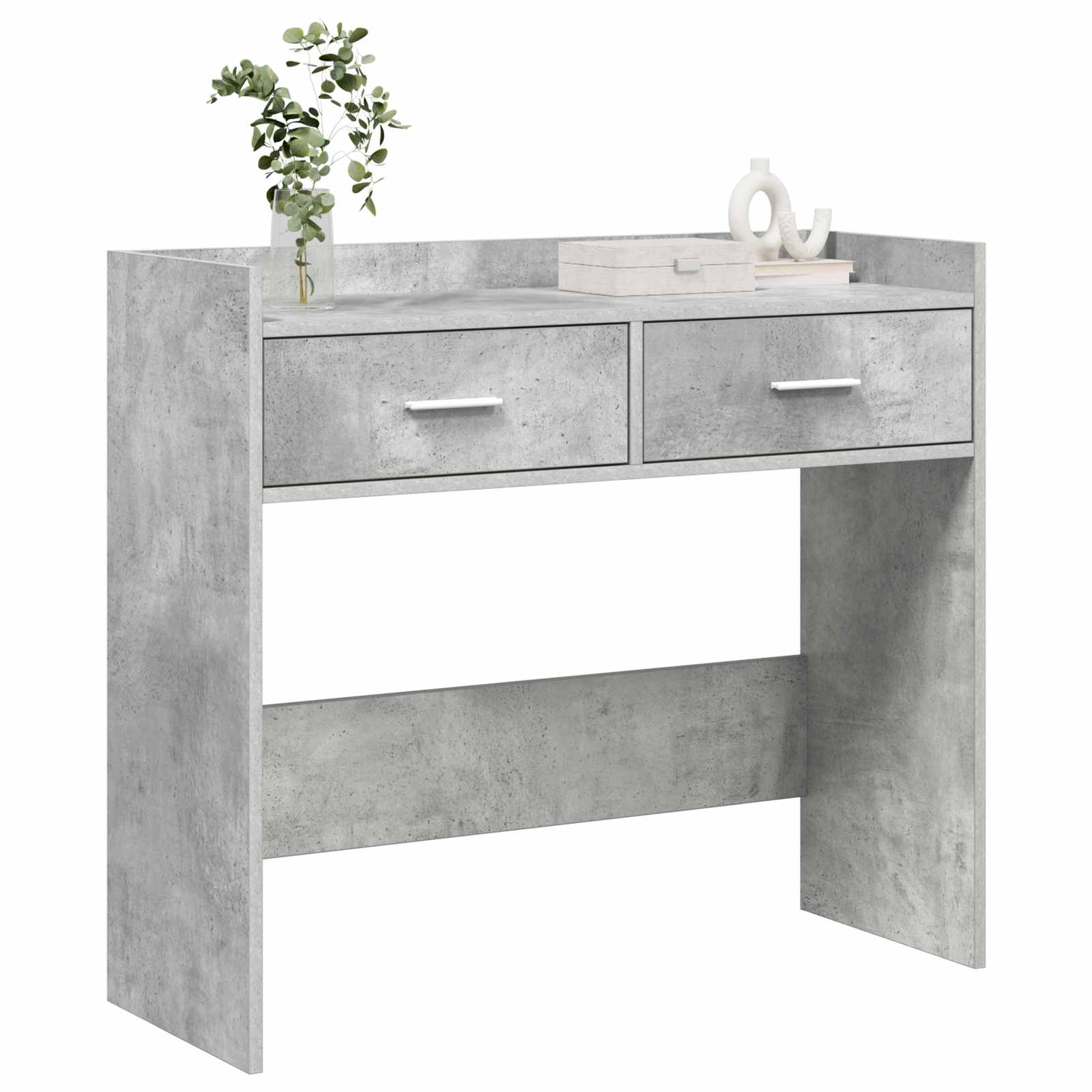 Konsolinis stalas Betono pilka 90 x 35 x 80 cm Apdirbta mediena