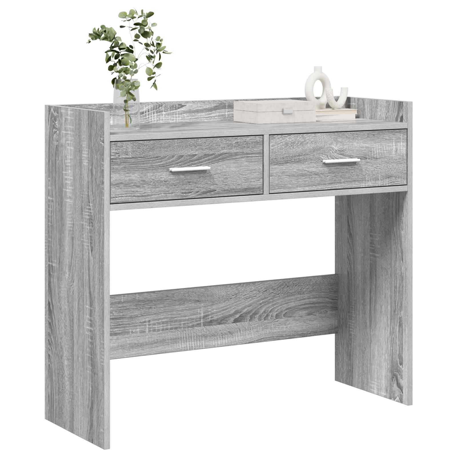 Konsolinis stalas Pilka Sonoma 90 x 35 x 80 cm Apdirbta mediena