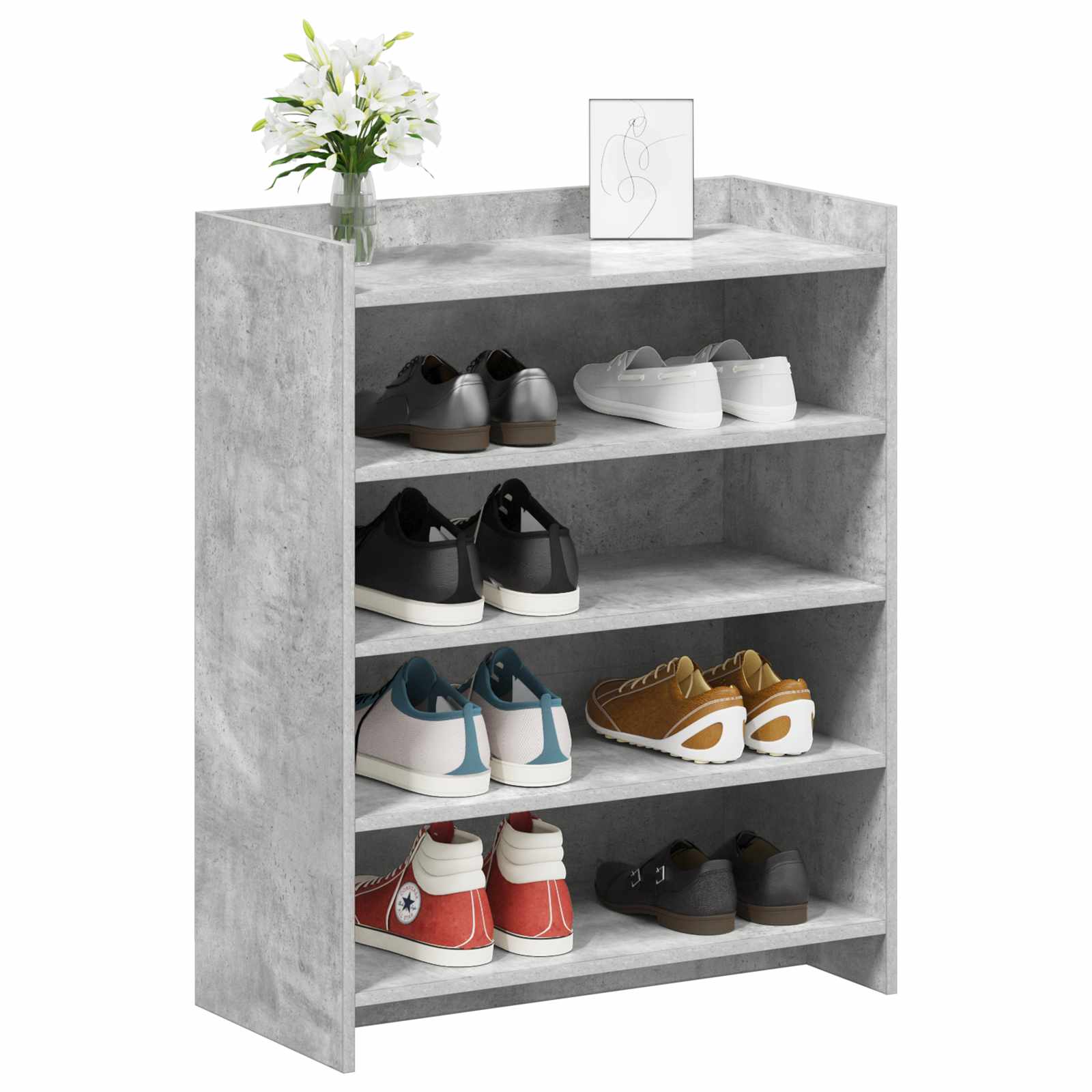 Batu skrynia Betono pilka 73,5 x 36 x 92 cm Apdirbta mediena
