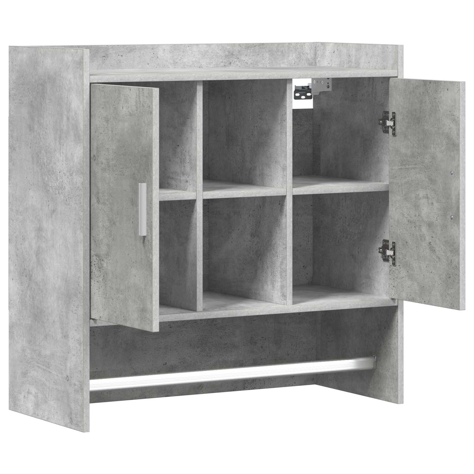 Sieninė lentyna Sieninis Betono pilka 80 x 36 x 80 cm