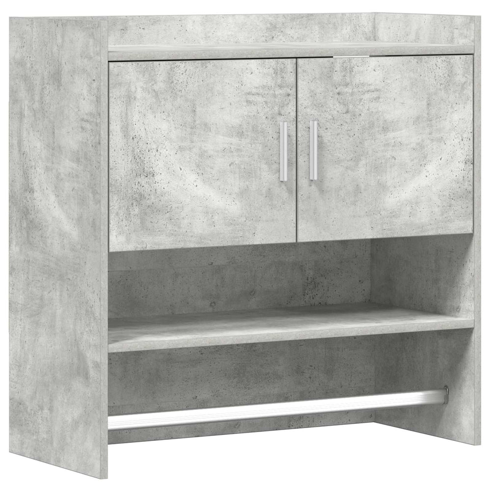 Sieninė lentyna Sieninis Betono pilka 80 x 36 x 80 cm