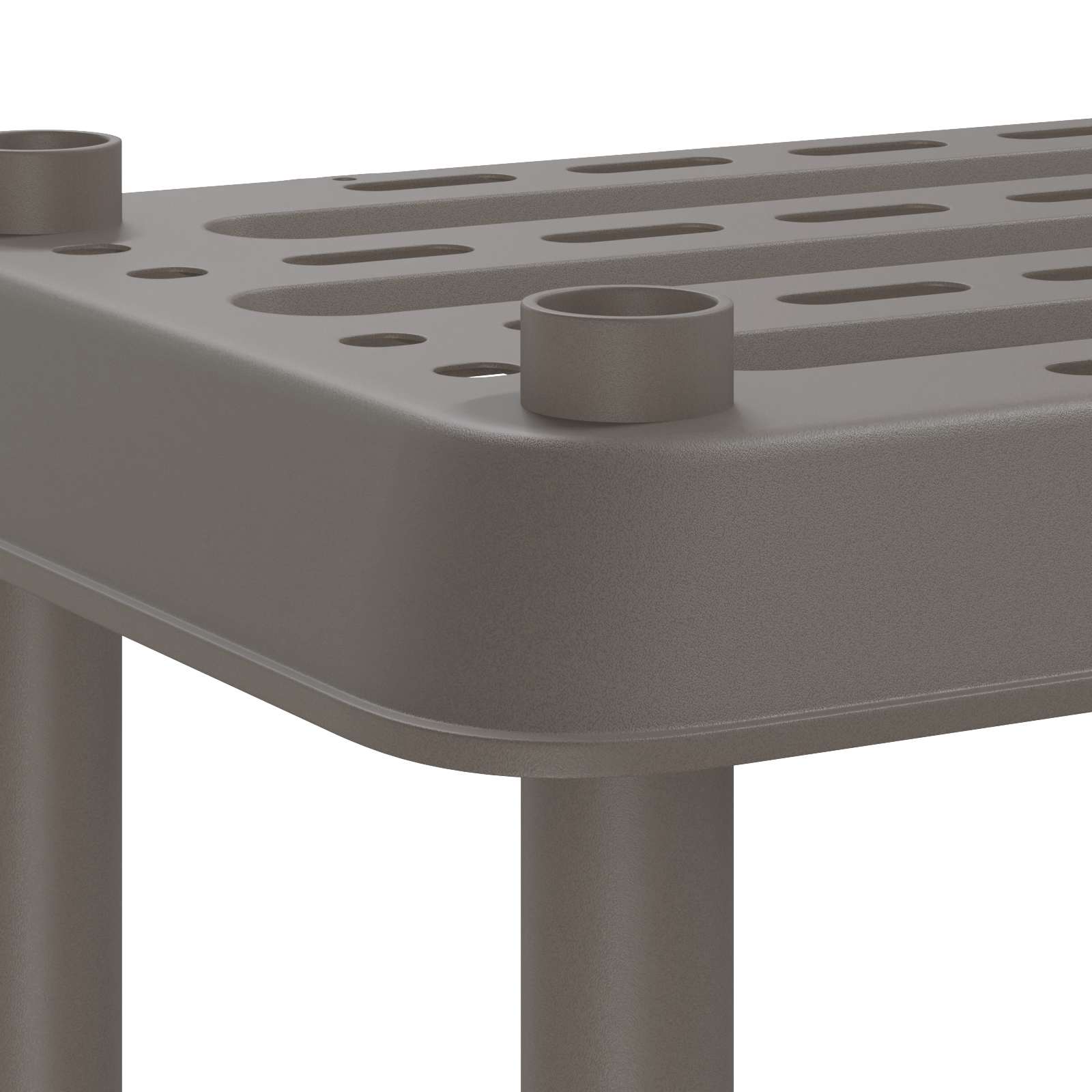 Lentynų sistema 3 lygiai 100 x 40 x 96 cm PP Šviesiai pilka