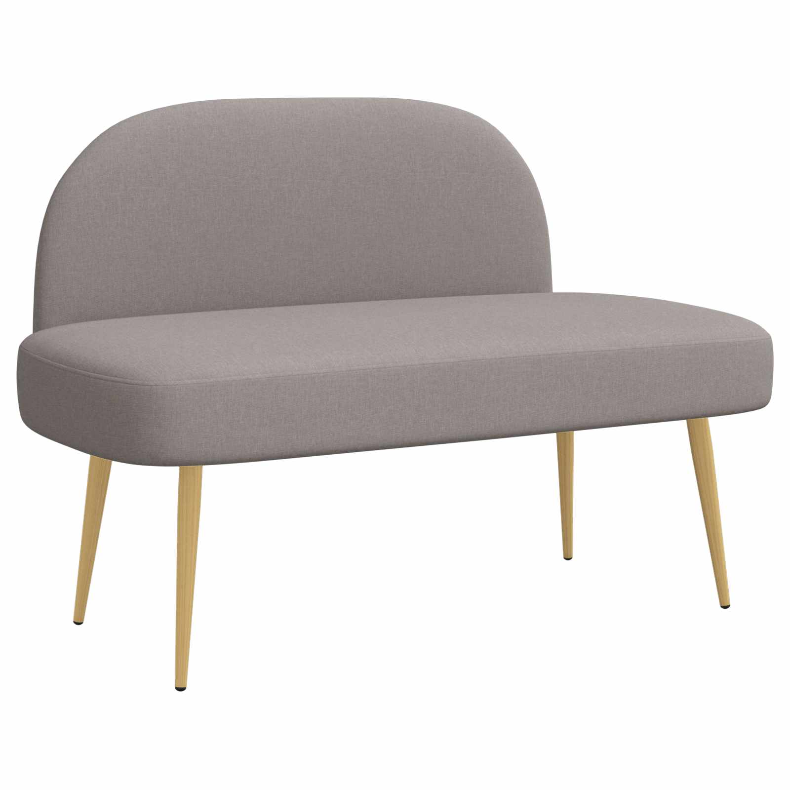 Aptrauktas suolelis su atlošu Taupe 110 x 60 x 76 cm