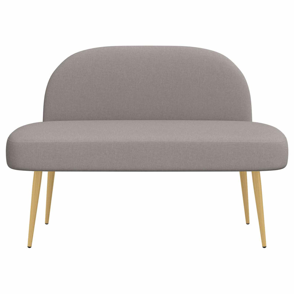 Aptrauktas suolelis su atlošu Taupe 110 x 60 x 76 cm