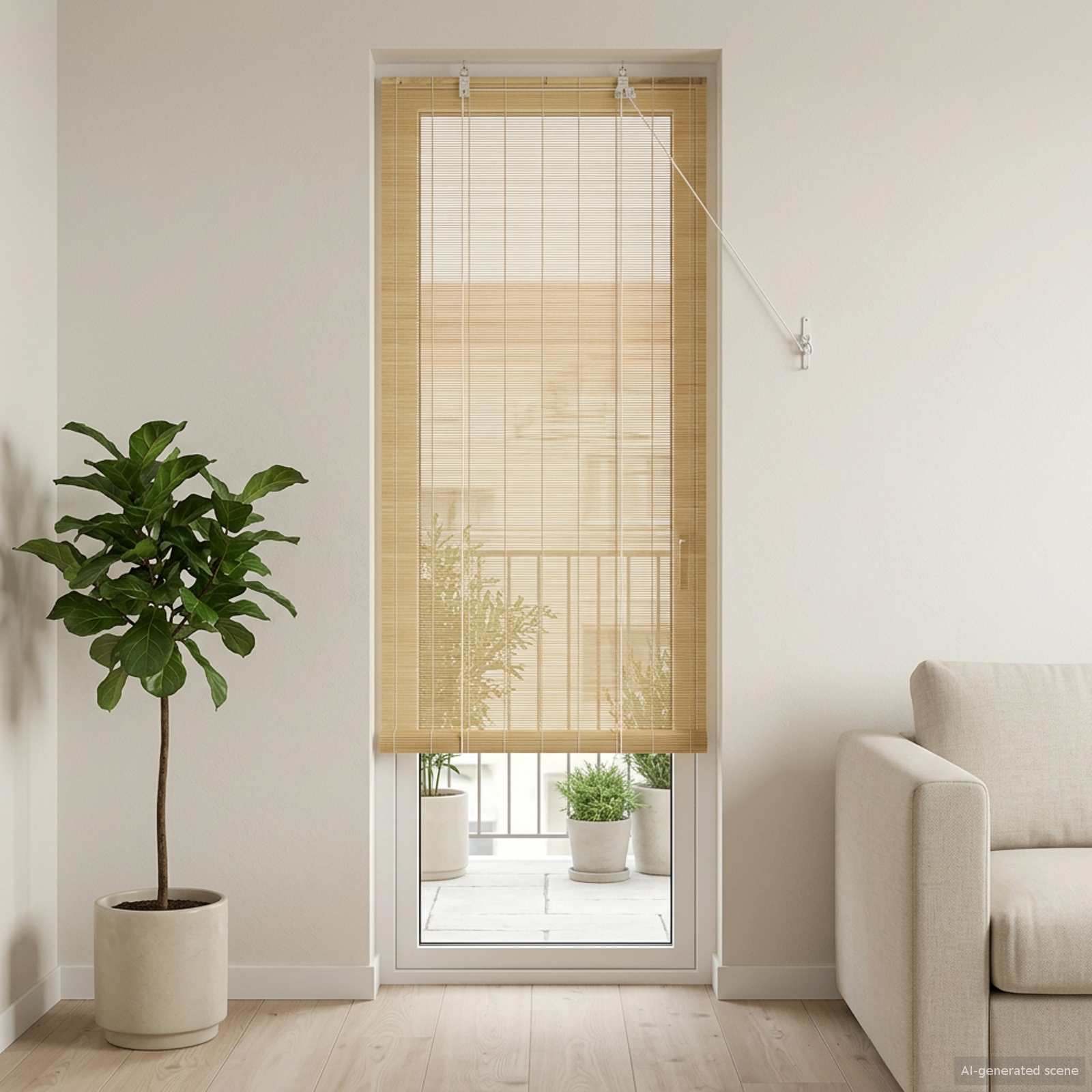 Roletas Natūrali 60 x 220 cm Bambukas