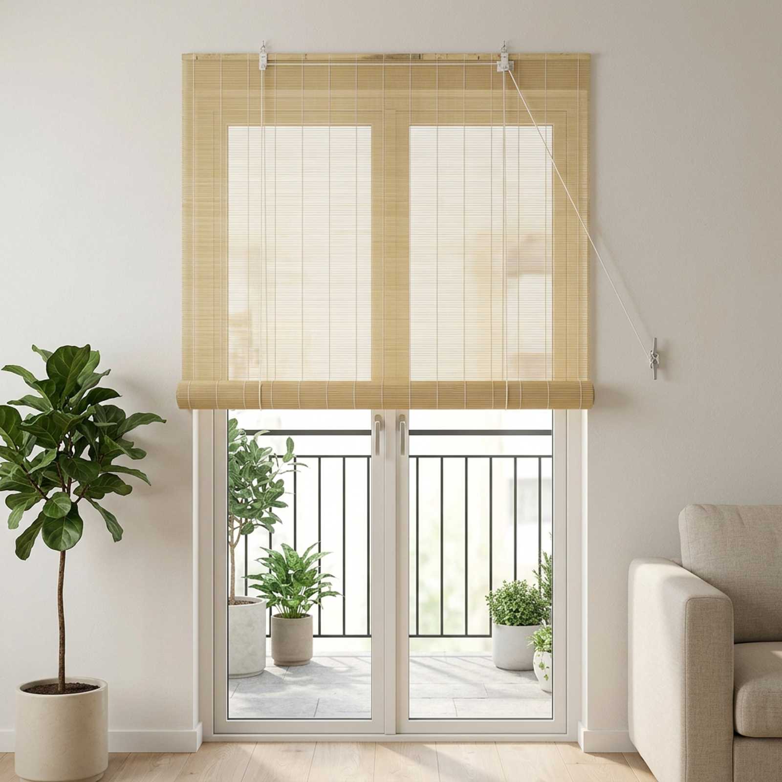 Roletas Natūrali 90 x 220 cm Bambukas