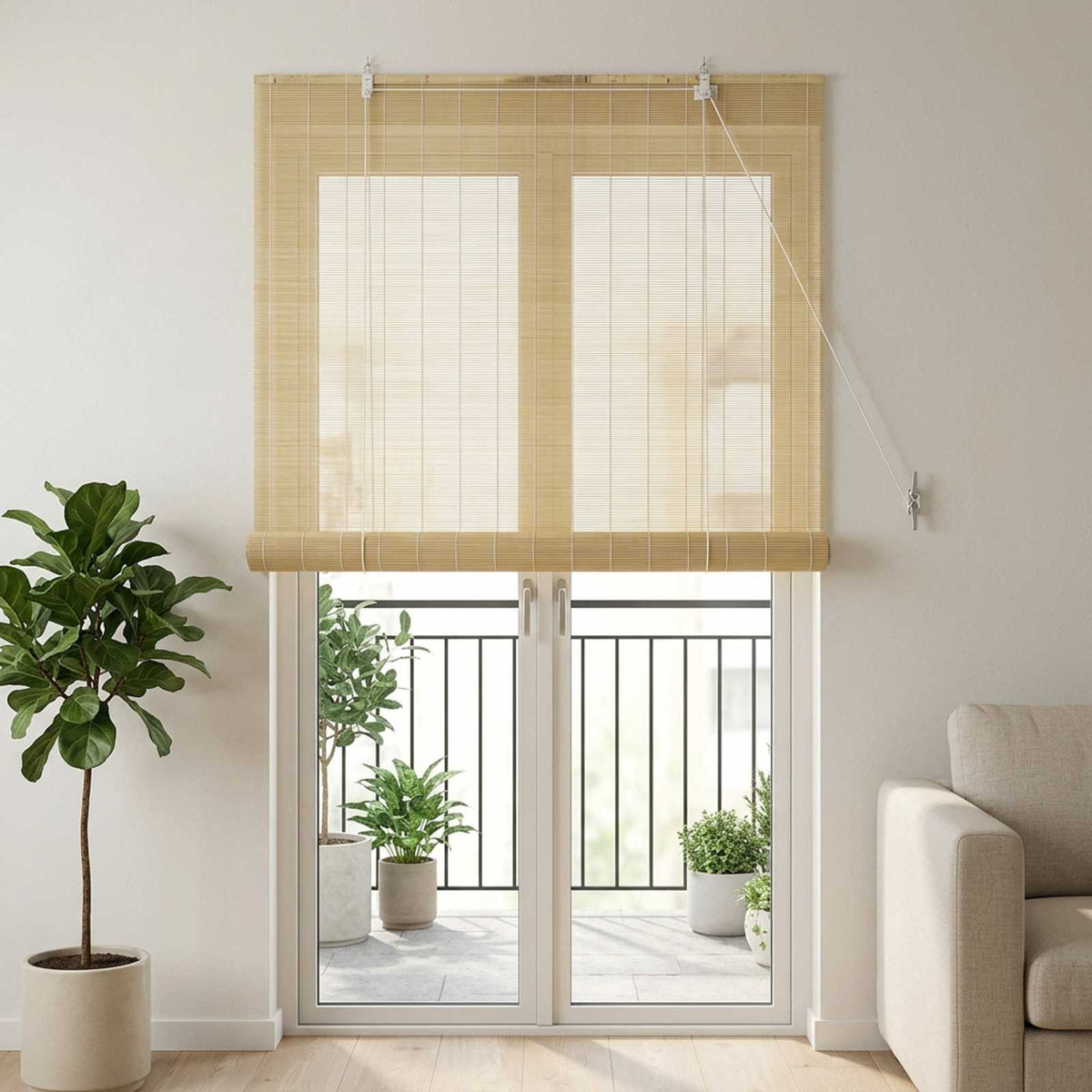 Roletas Natūrali 110 x 220 cm Bambukas