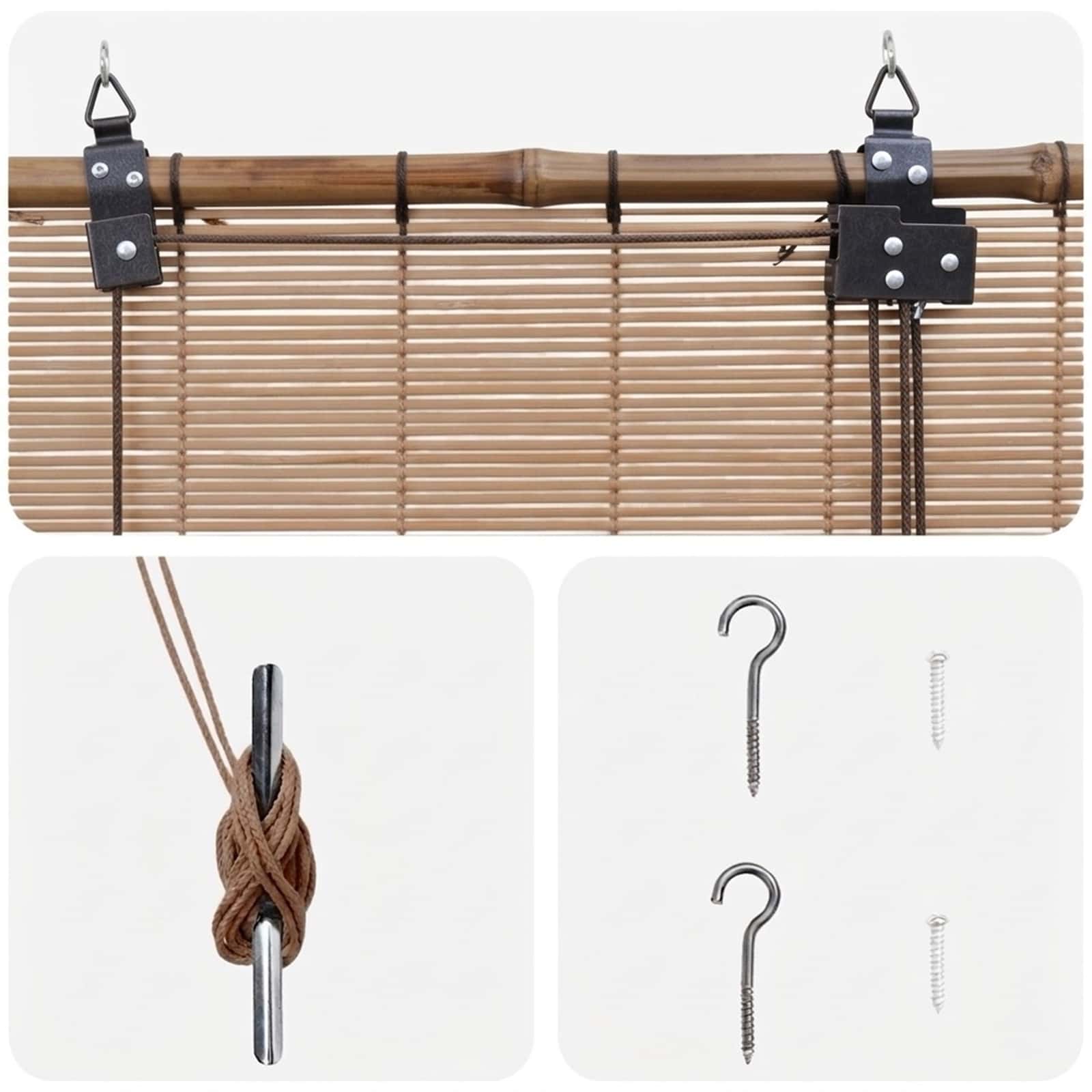 Roletas Ruda 60 x 160 cm Bambukas