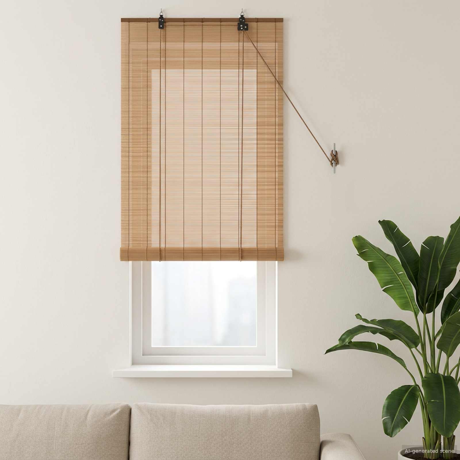Roletas Ruda 60 x 160 cm Bambukas