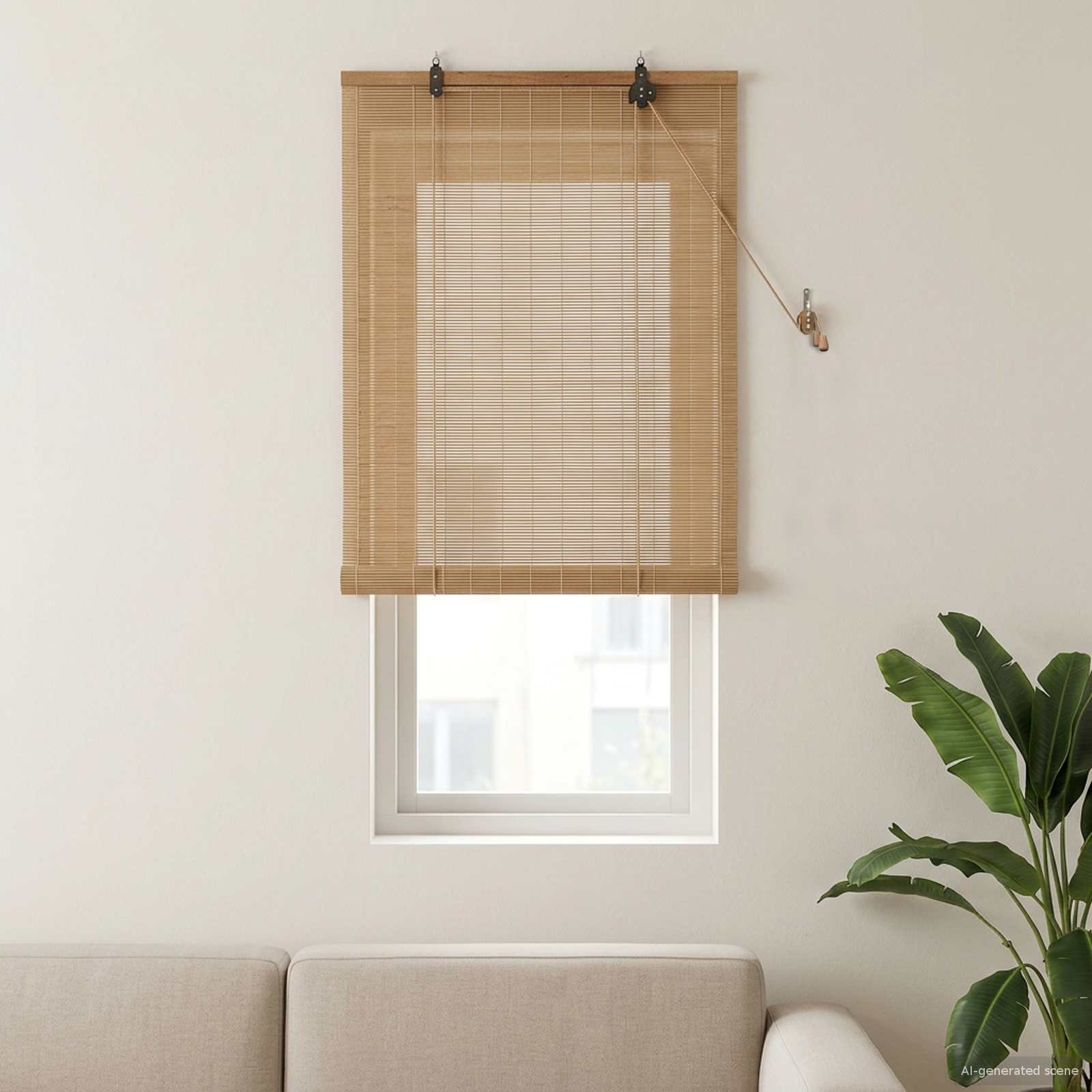 Roletas Ruda 50 x 160 cm Bambukas