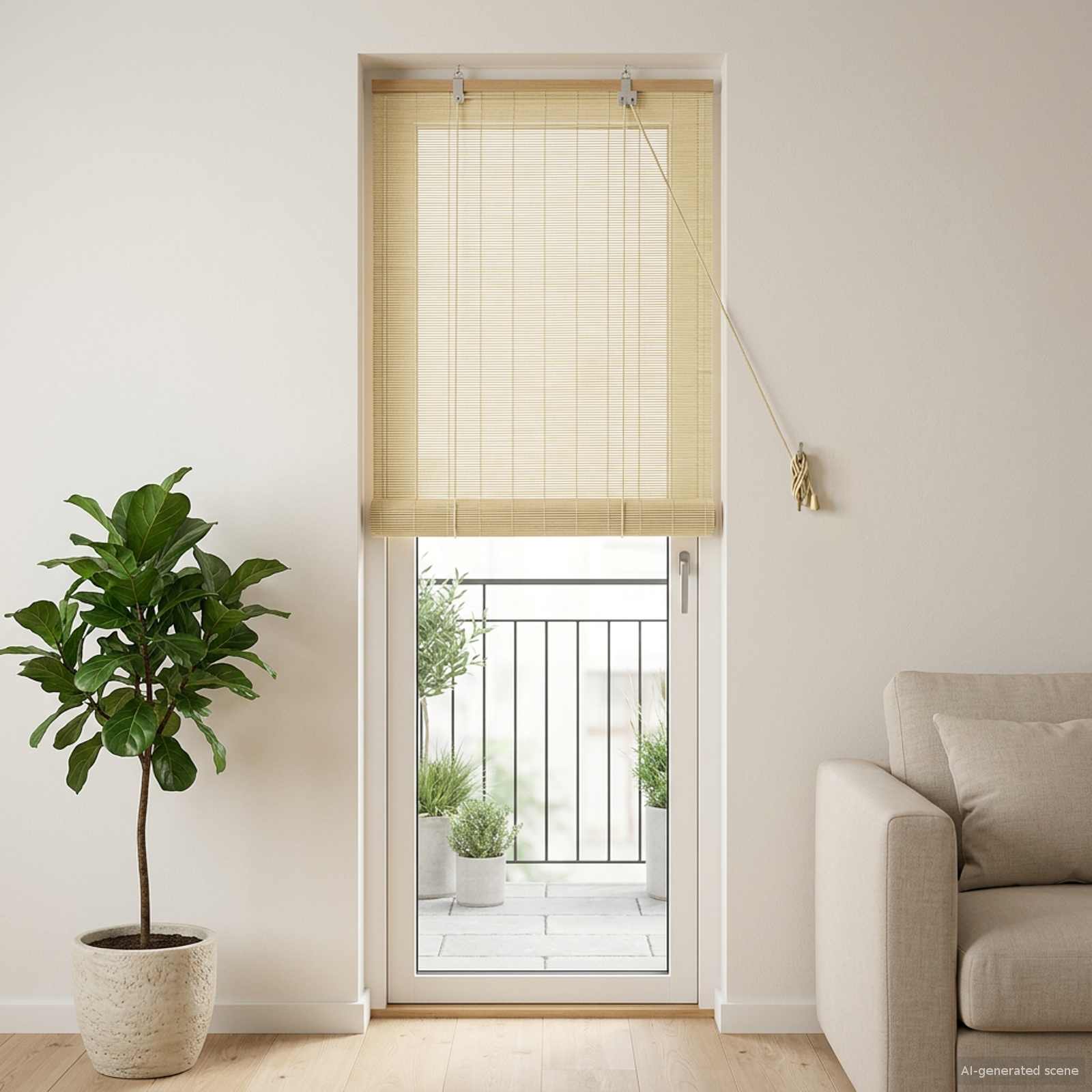 Roletas Natūrali 50 x 220 cm Bambukas