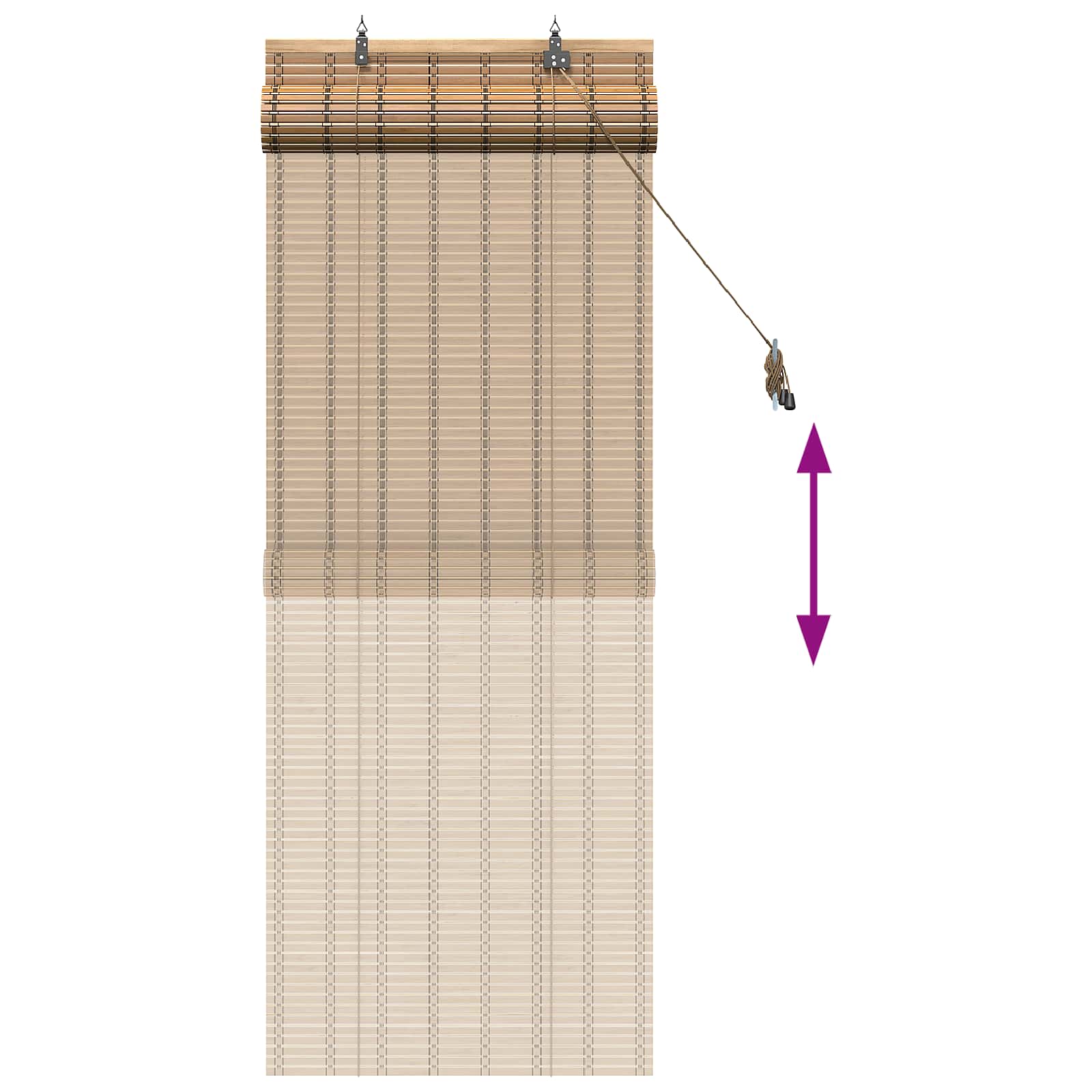 Roletas Gamta 70 x 160 cm Bambukas